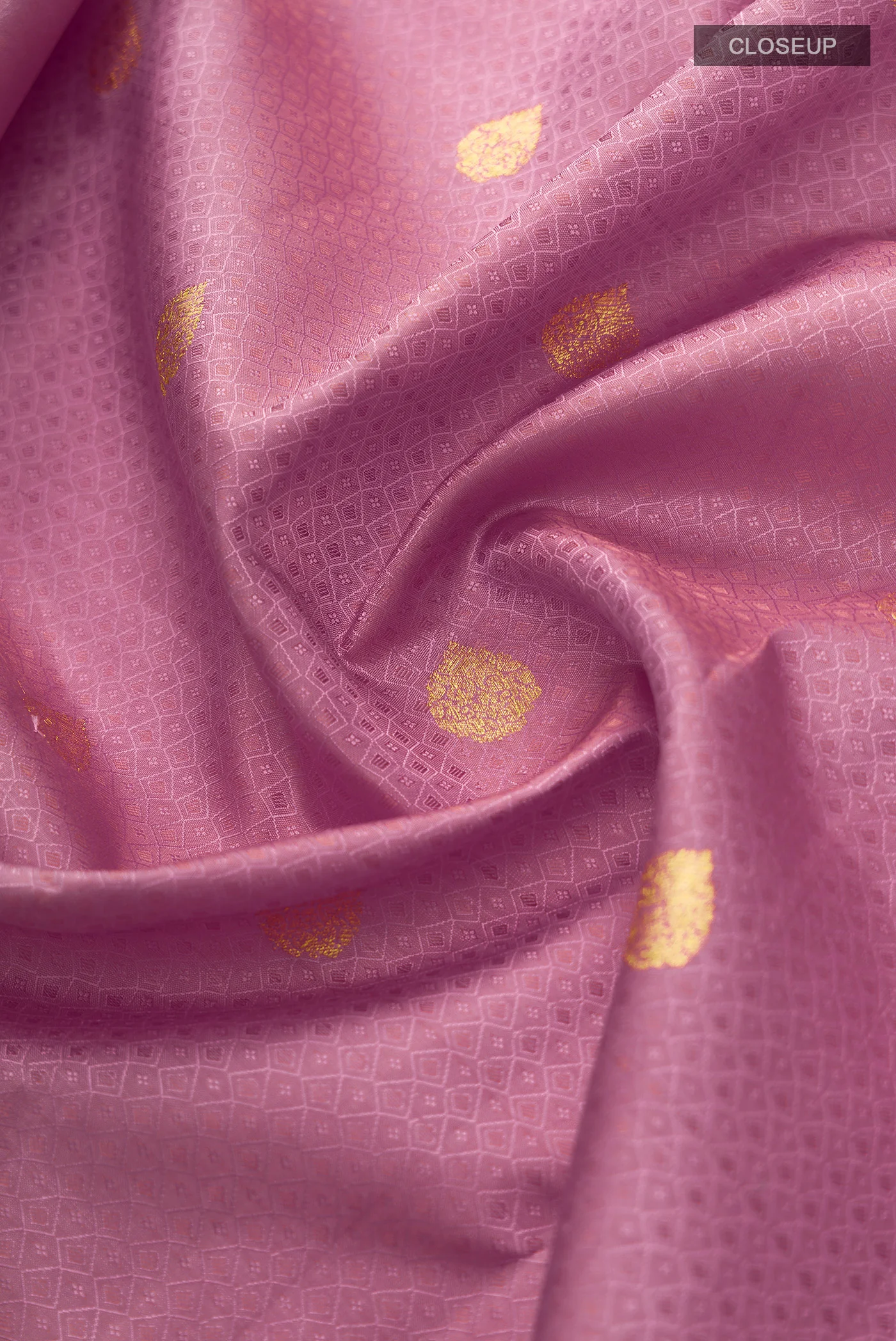 Lavender Kanjivaram Silk Saree - Image 2