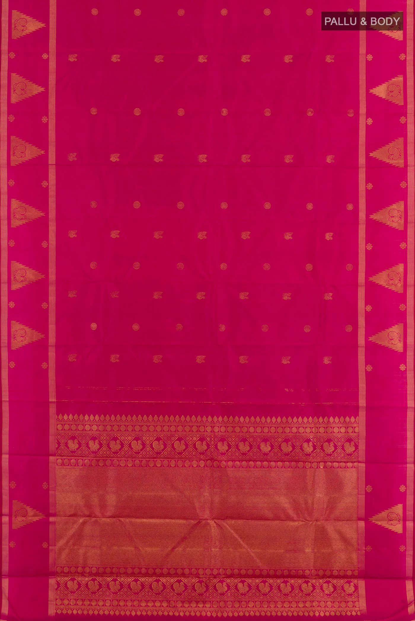 Pink Kanjivaram Silk Saree - Image 3