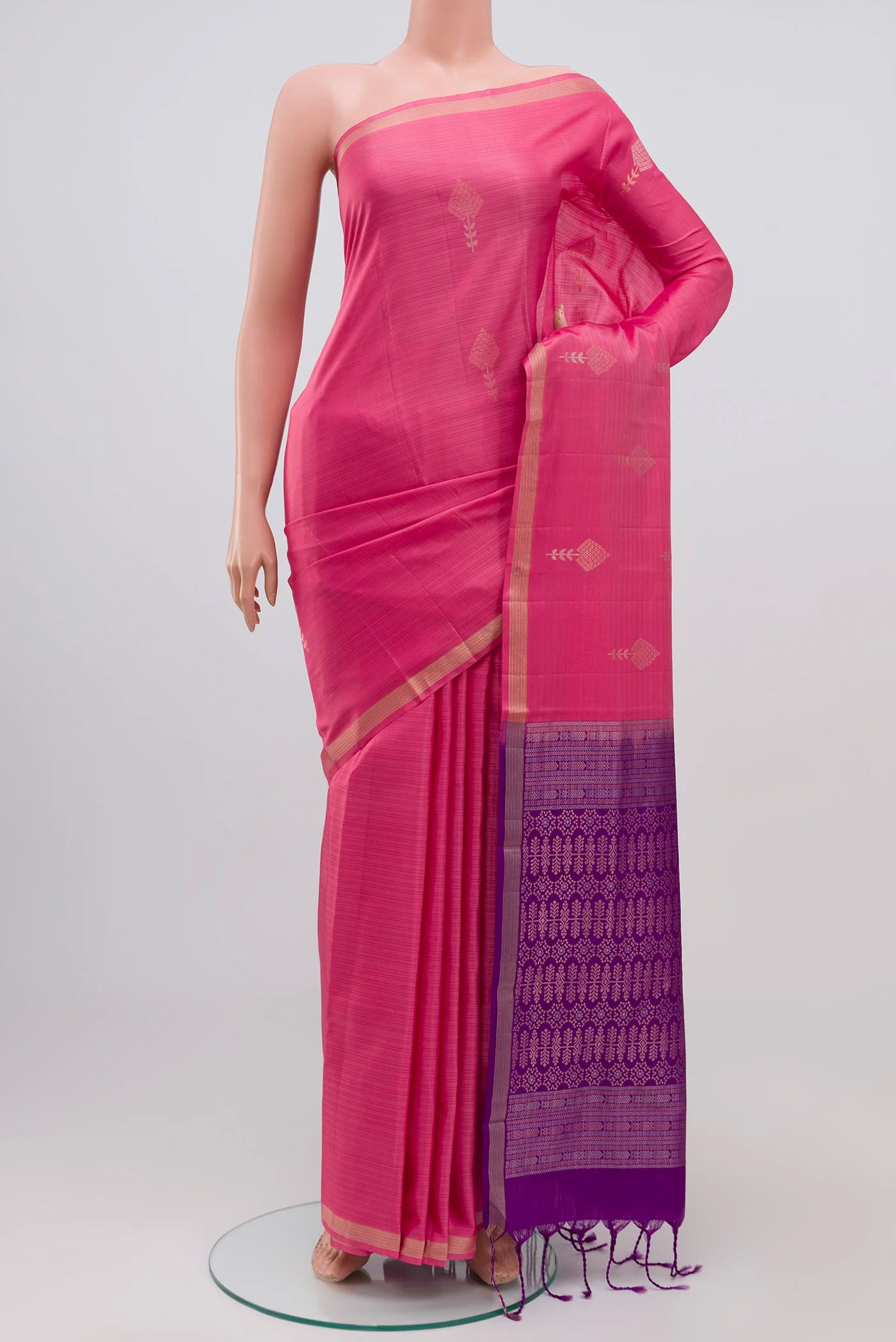 Pink Kanjivaram Silk Saree