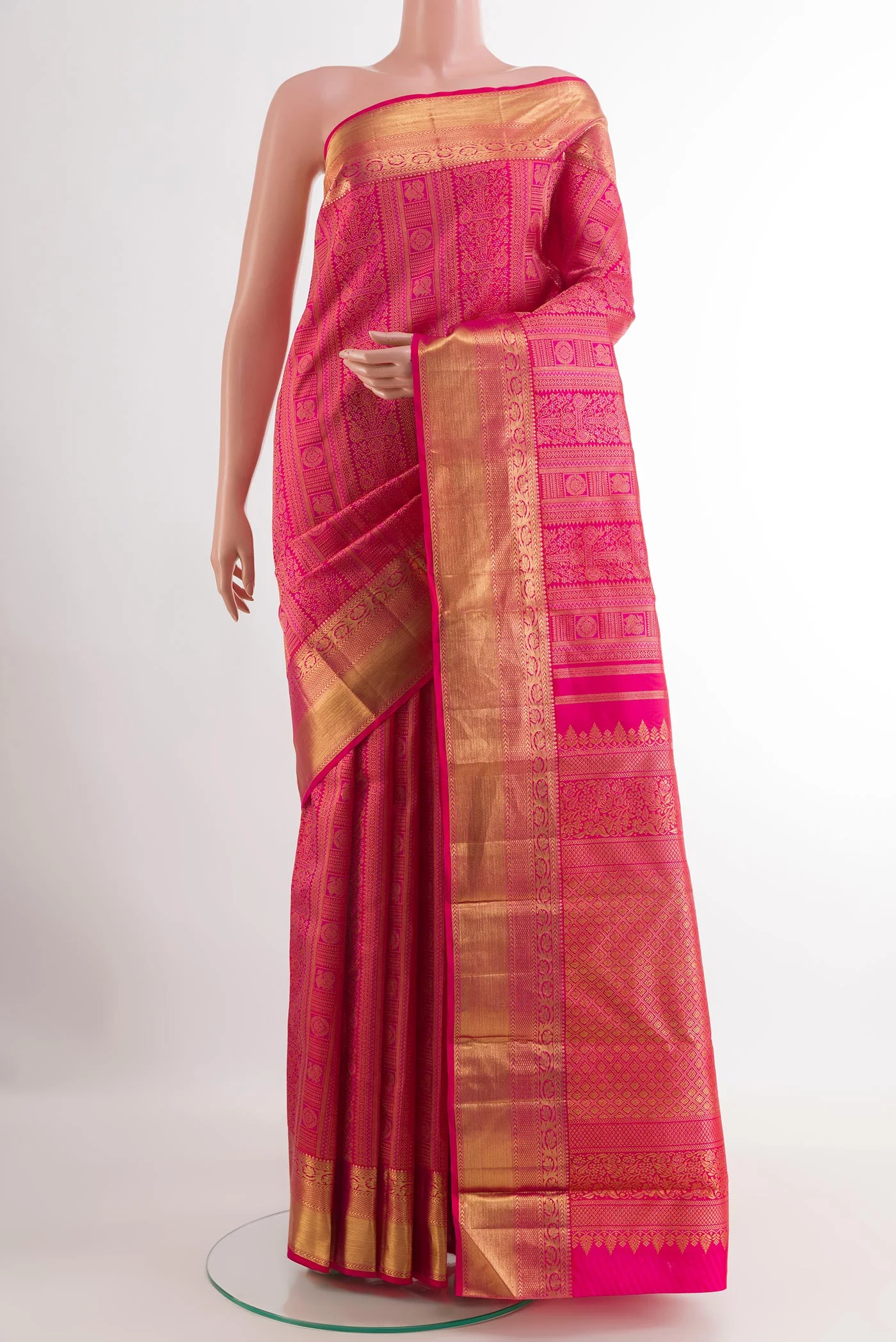 Pink Kanjivaram Silk Saree