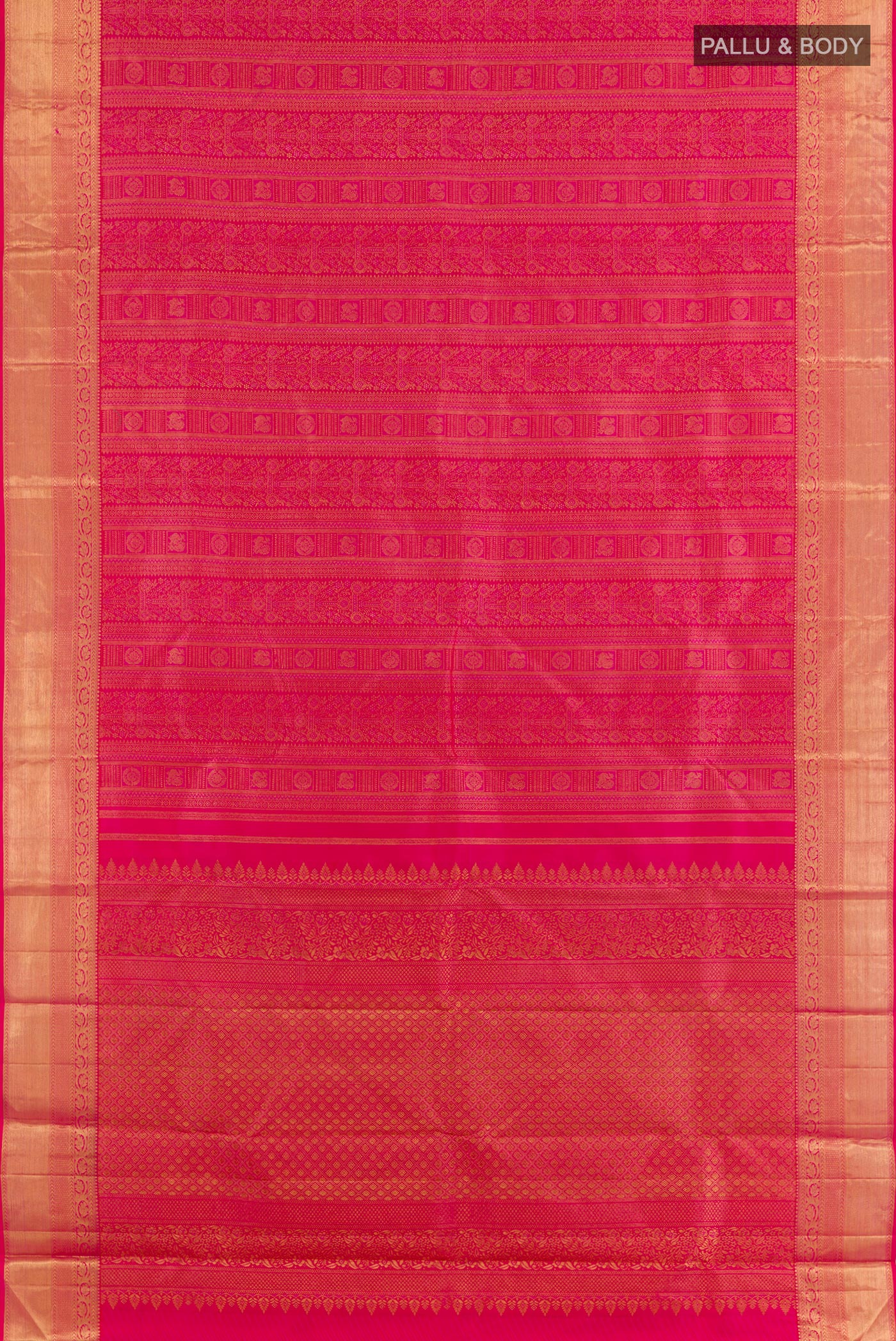Pink Kanjivaram Silk Saree - Image 3