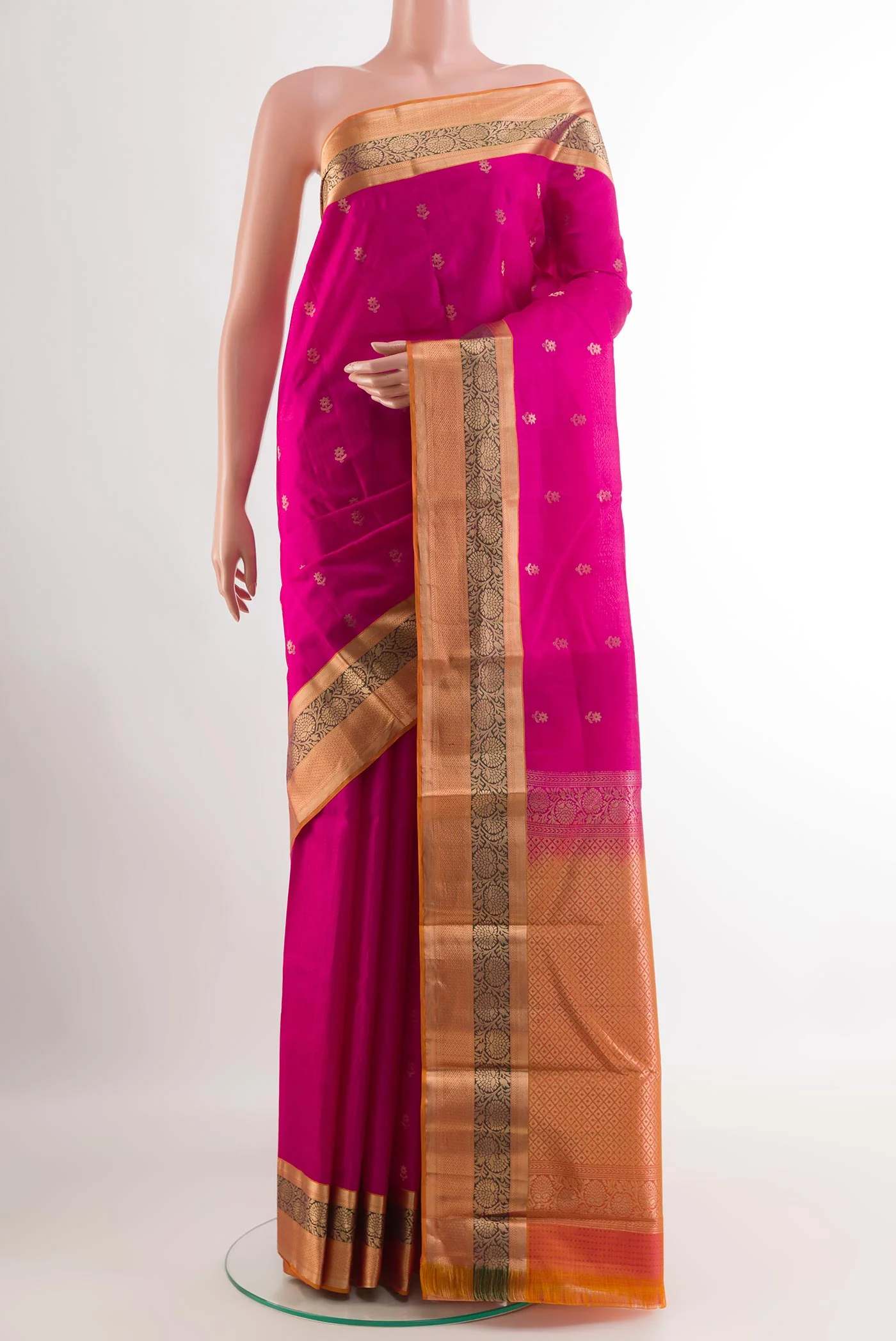 Pink Kanjivaram Silk Saree