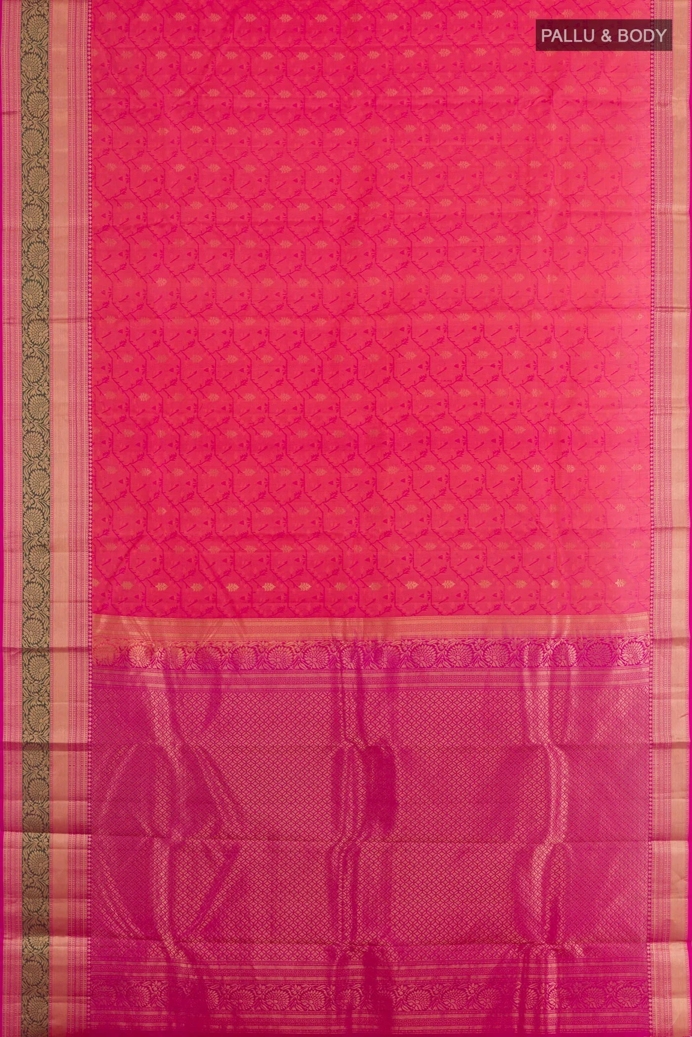 Pink Kanjivaram Silk Saree - Image 3