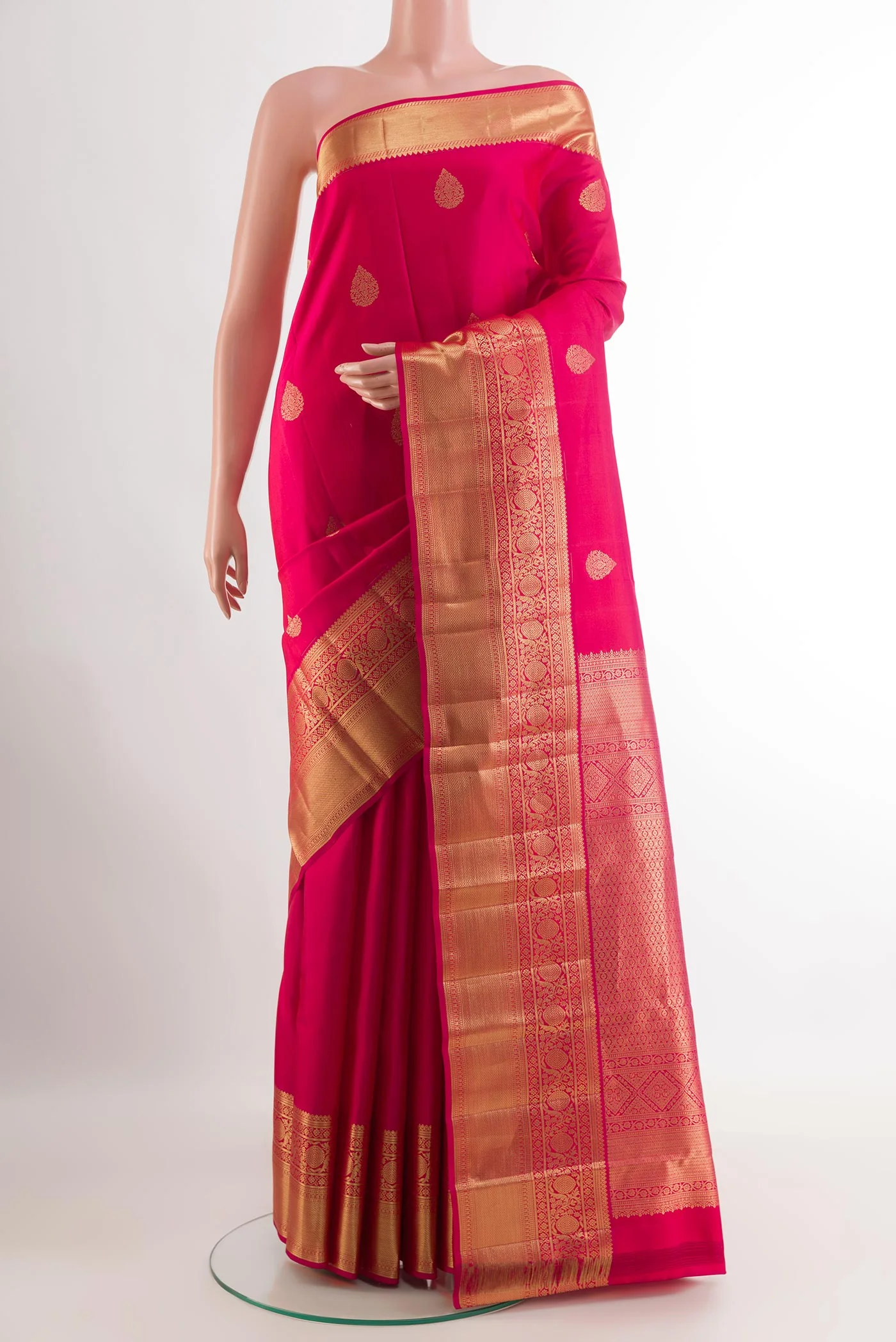 Pink Kanjivaram Silk Saree