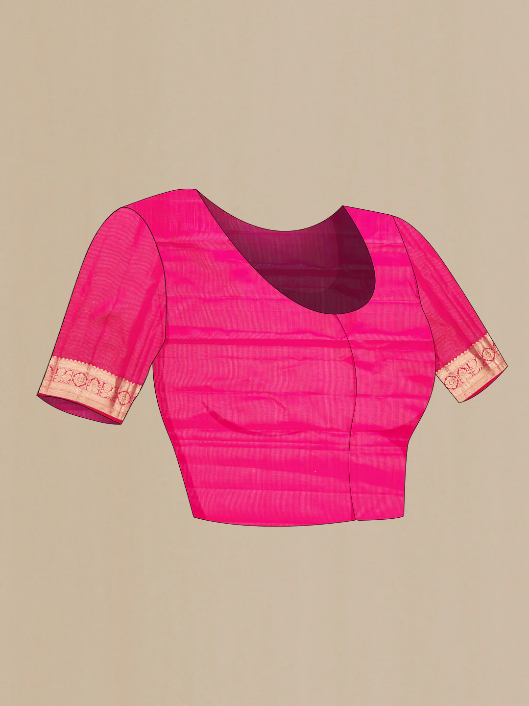 Pink Kanjivaram Silk Saree - Image 5