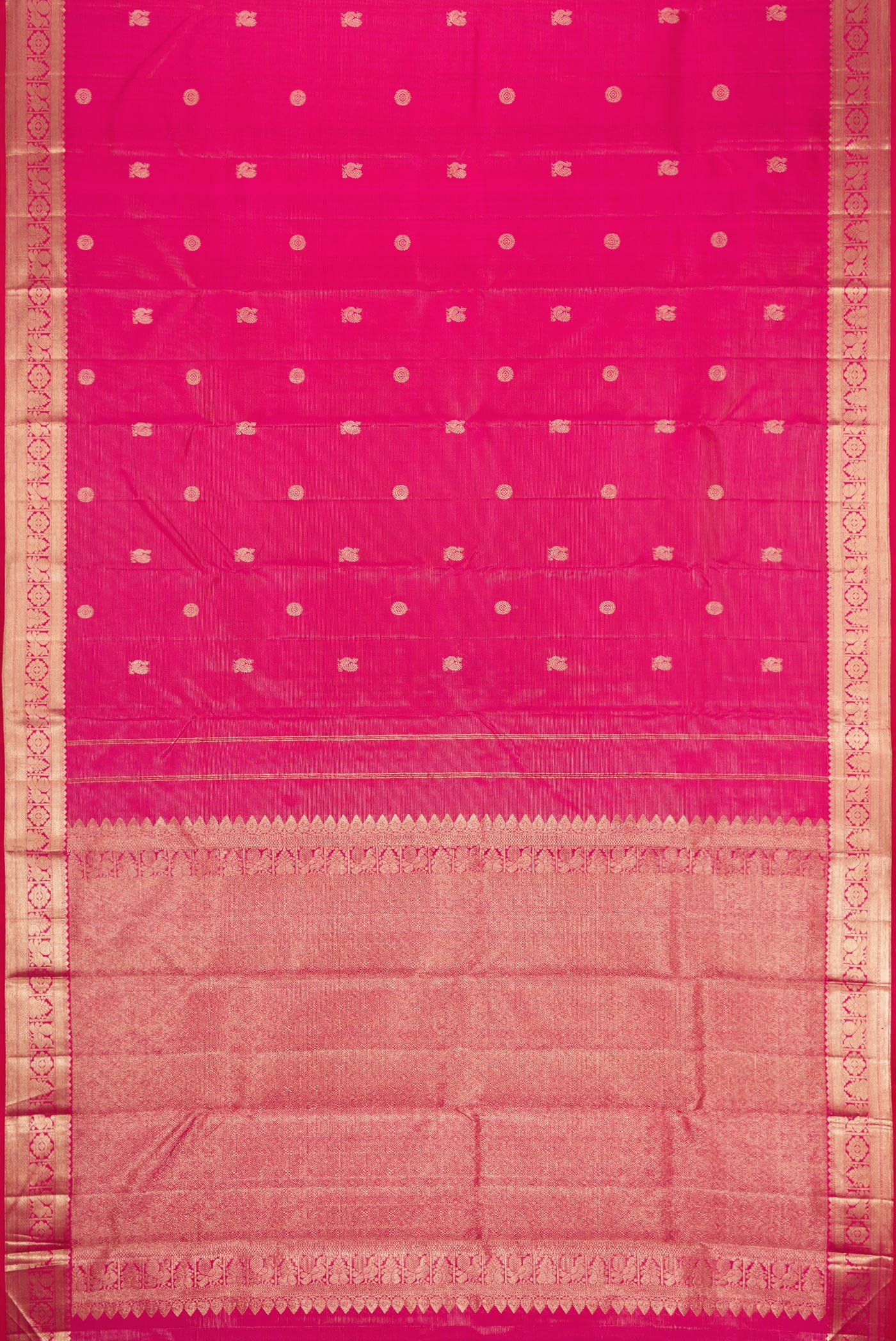 Pink Kanjivaram Silk Saree - Image 6
