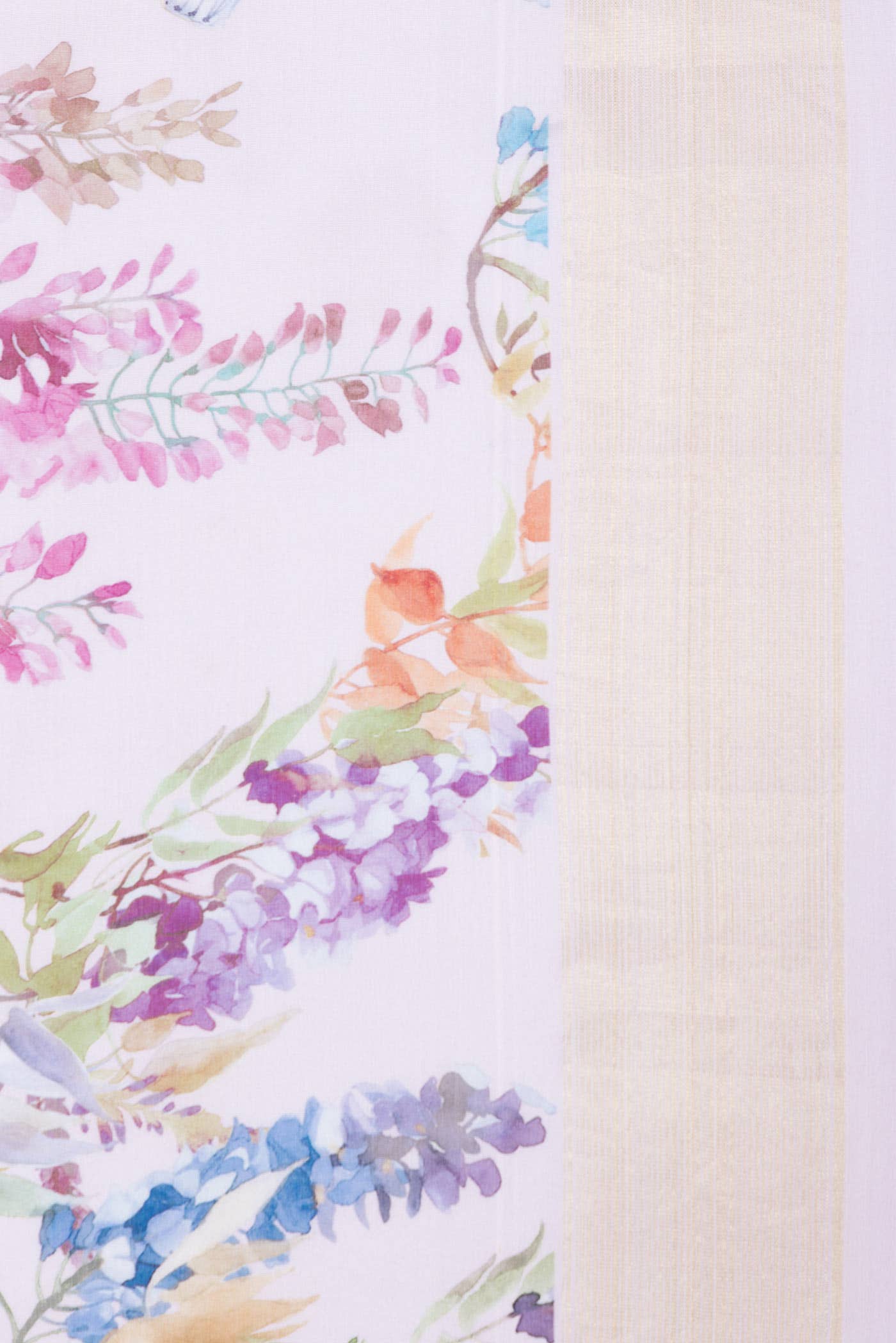 Pink Linen Saree - Image 3