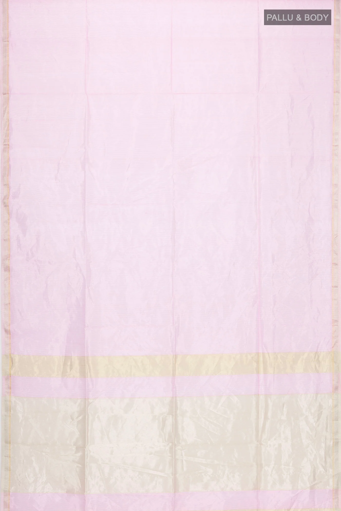Pink Maheshwari Silk Cotton Saree - Image 3