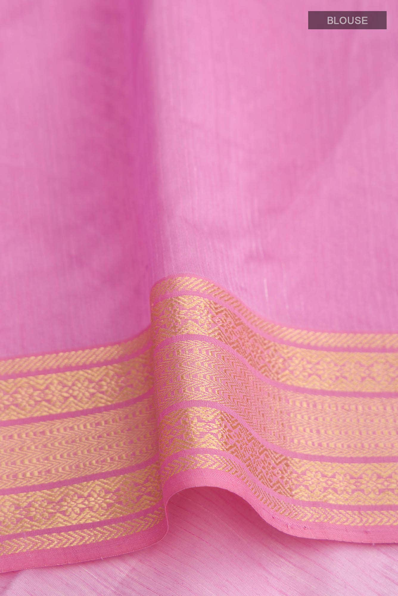 Lavender Maheshwari Silk Cotton Saree - Image 4