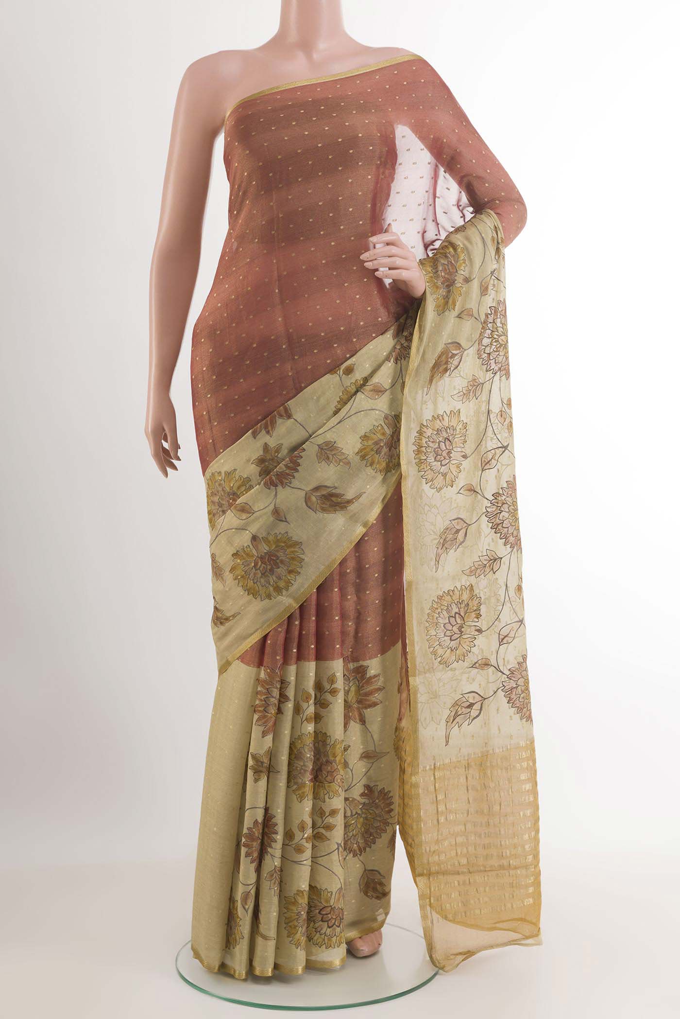 Coral Mysore Georgette Saree