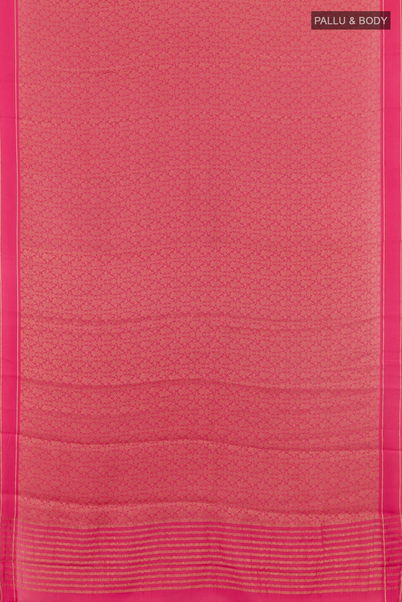 Pink Mysore Georgette Saree - Image 3