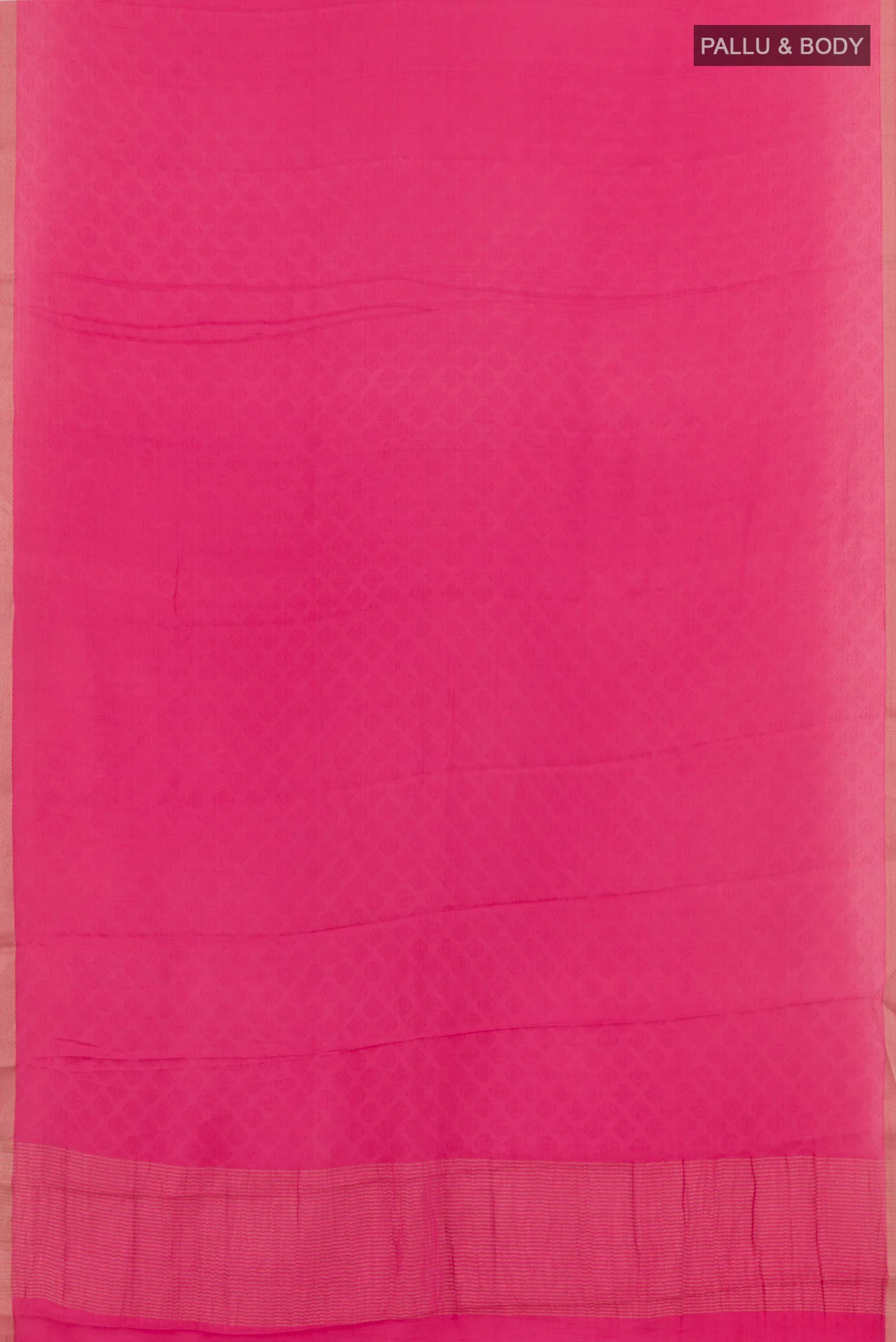 Pink Mysore Crepe Saree - Image 3