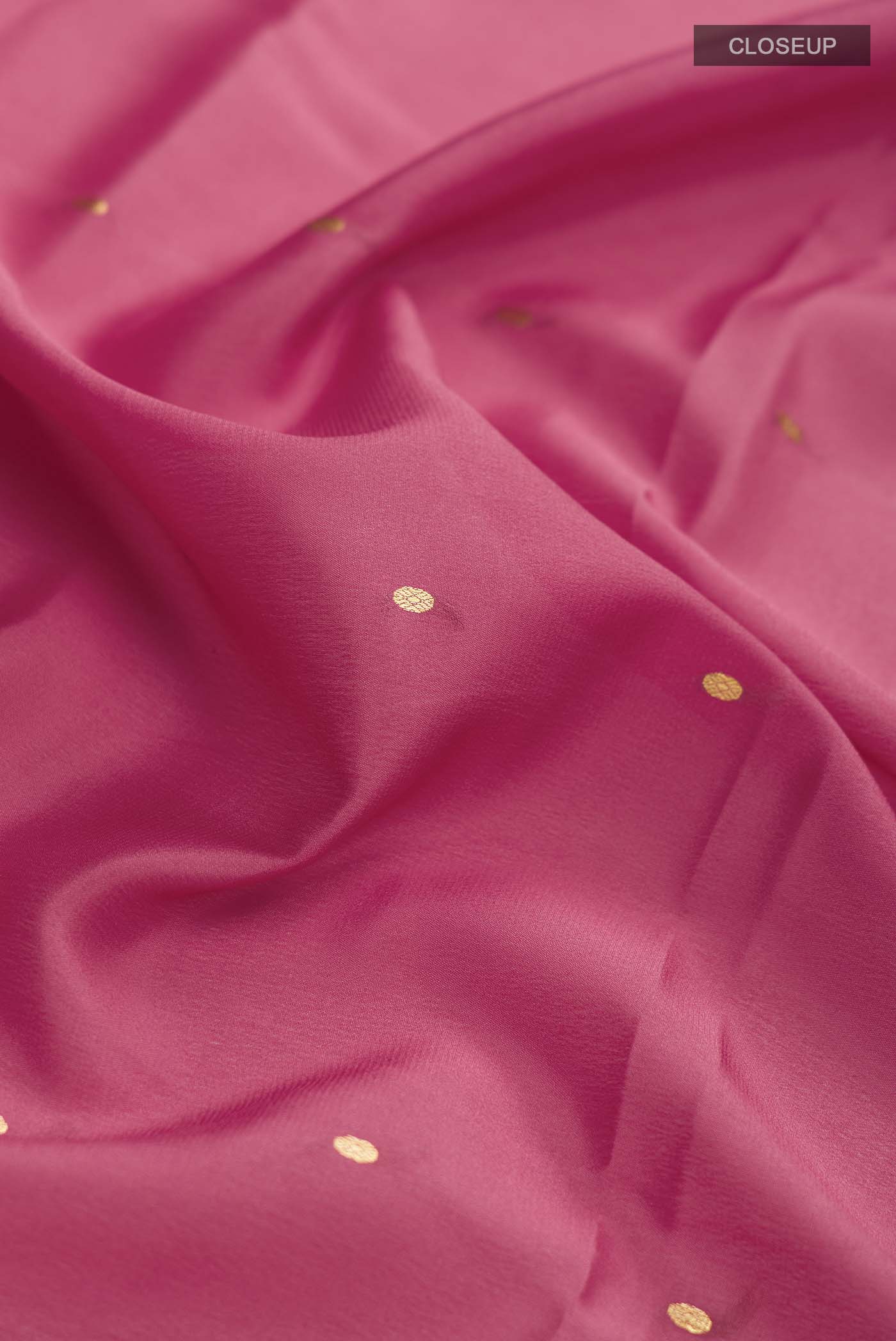 Pink Mysore Crepe Saree - Image 2