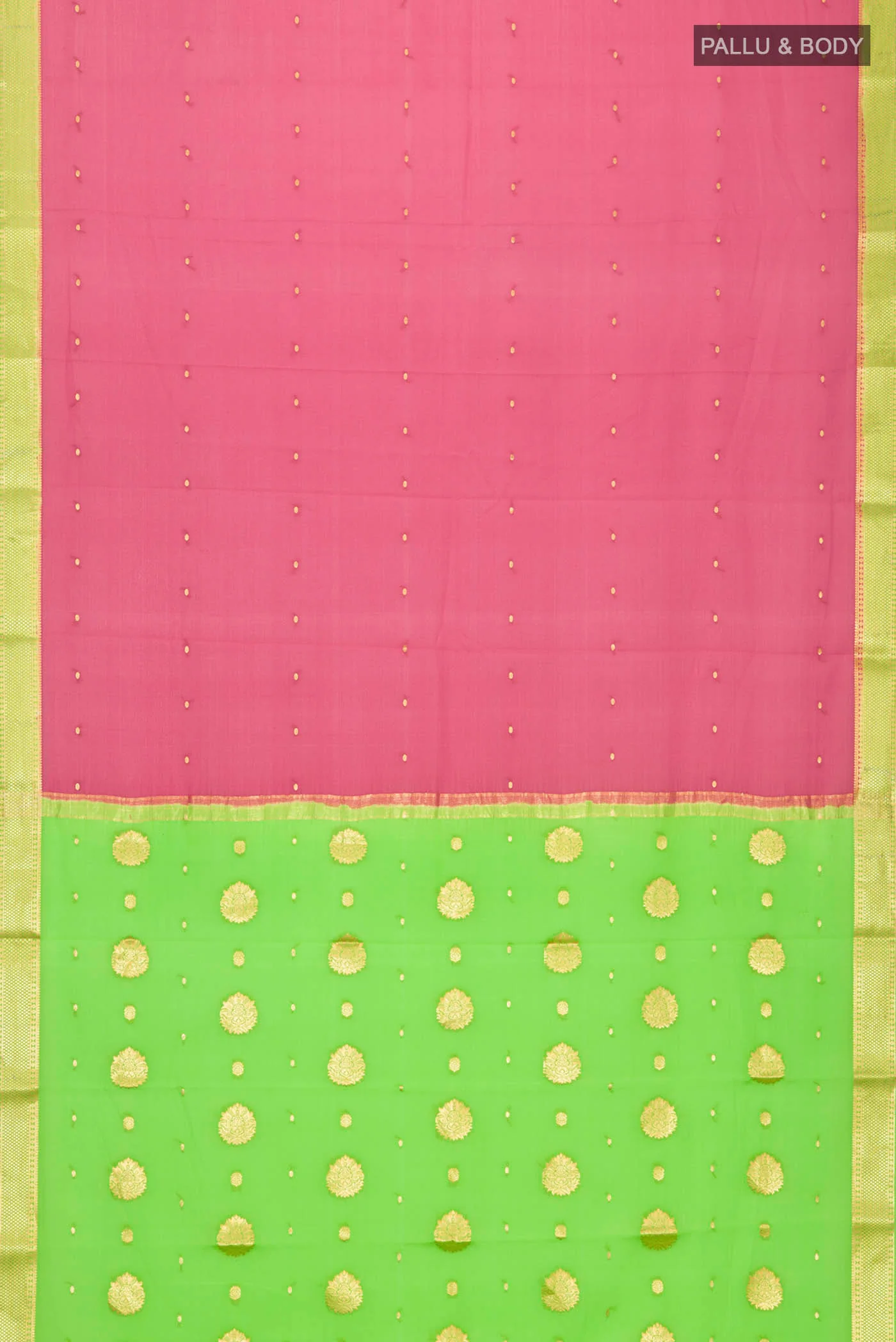 Pink Mysore Crepe Saree - Image 5