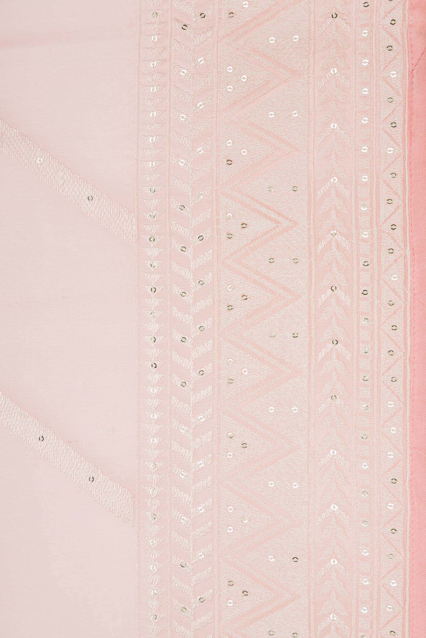 Pink Organza Silk Saree - Image 3