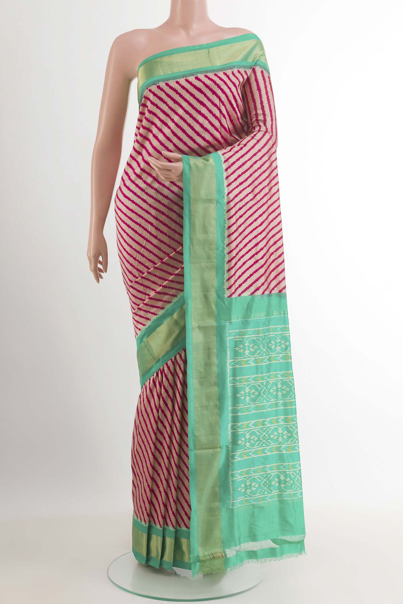 Pink Pochampally Silk Saree
