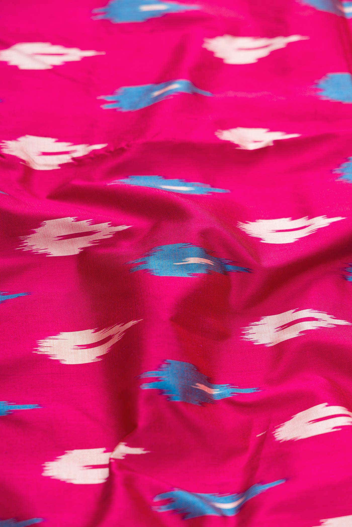 Pink Pochampally Silk Saree - Image 2