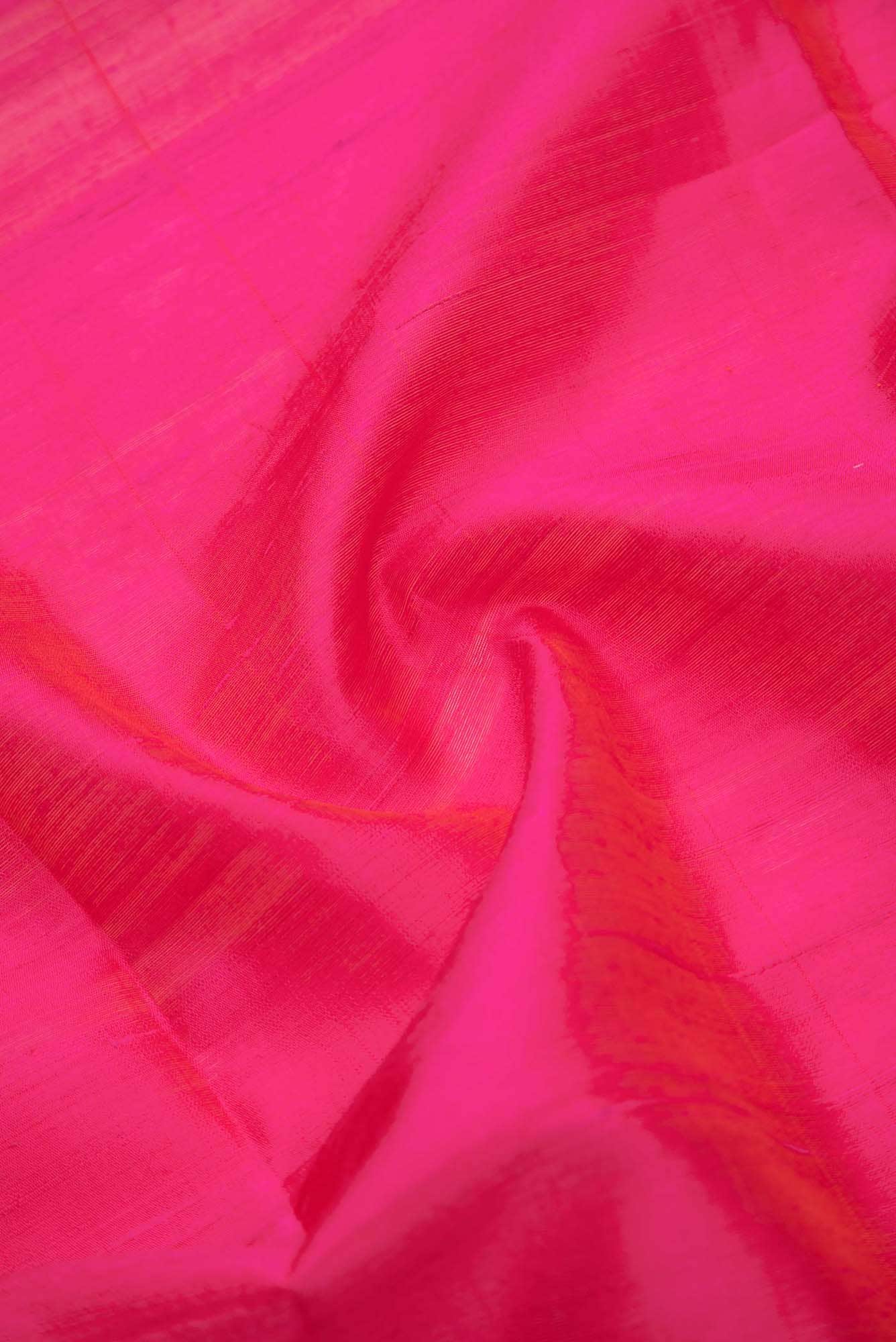 Pink Raw Silk Saree - Image 3