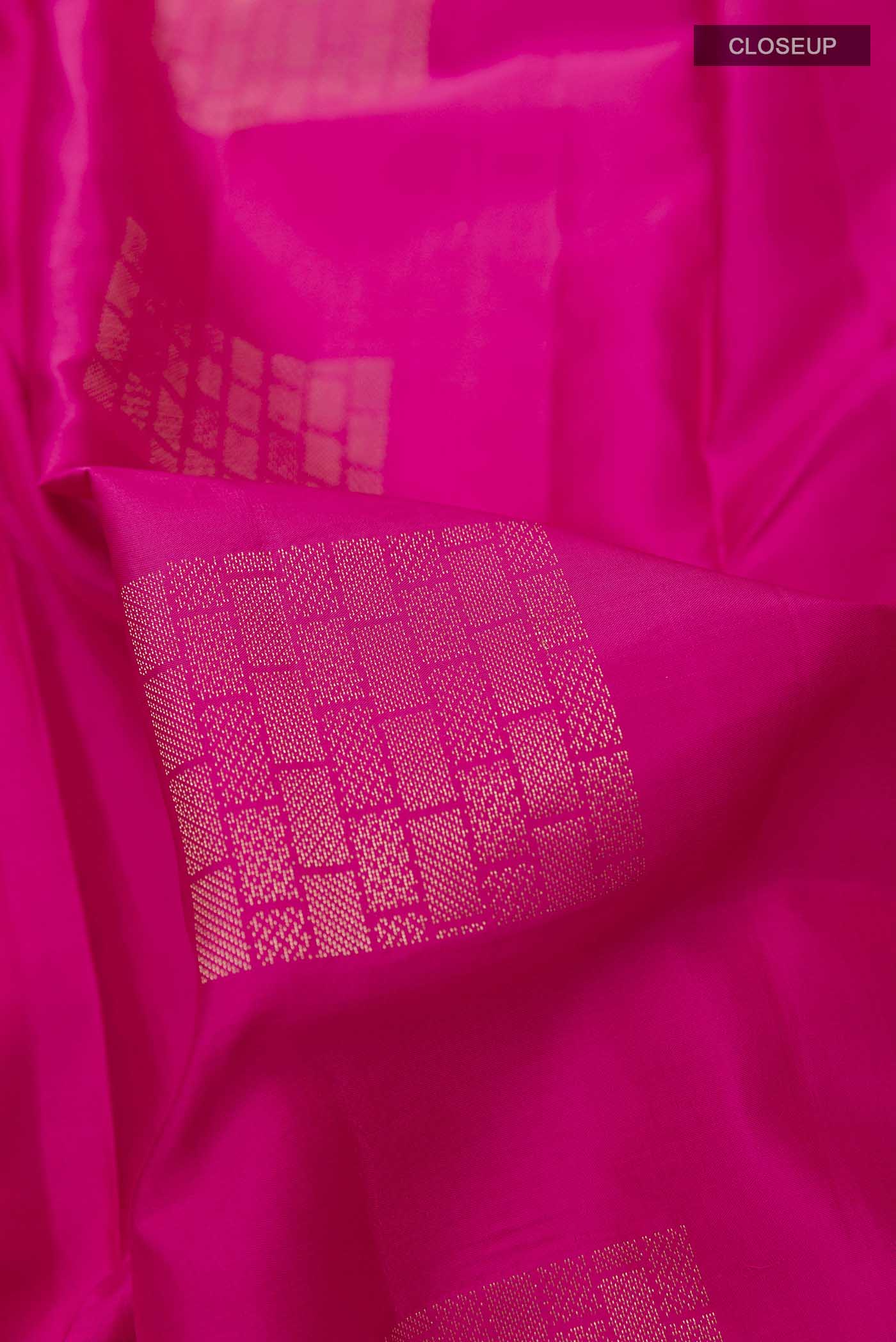Pink Soft Silk Saree - Image 2