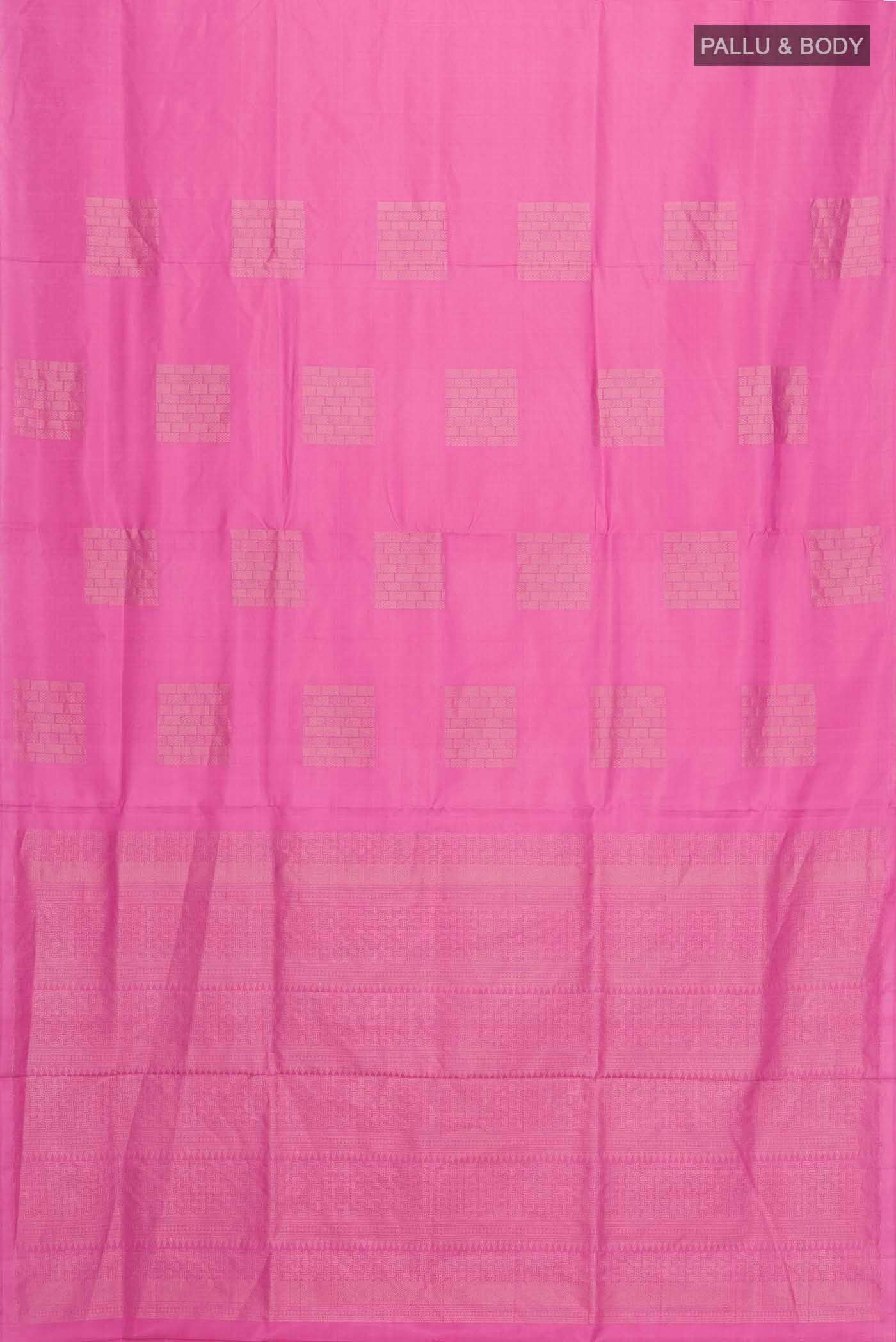Pink Soft Silk Saree - Image 5