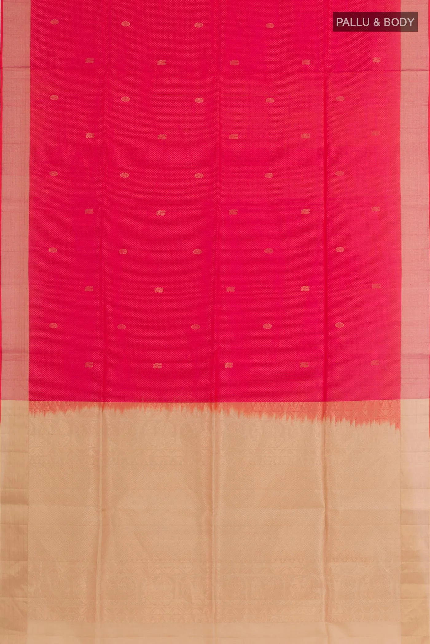 Pink Soft Silk Saree - Image 3