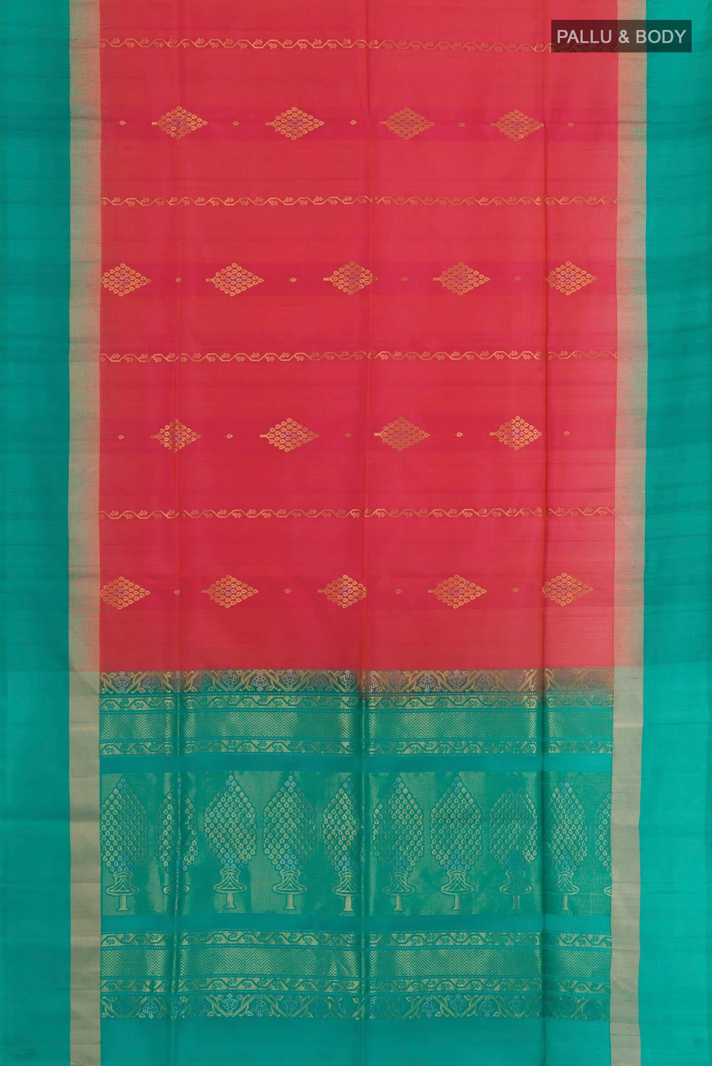 Pink Soft Silk Saree - Image 3