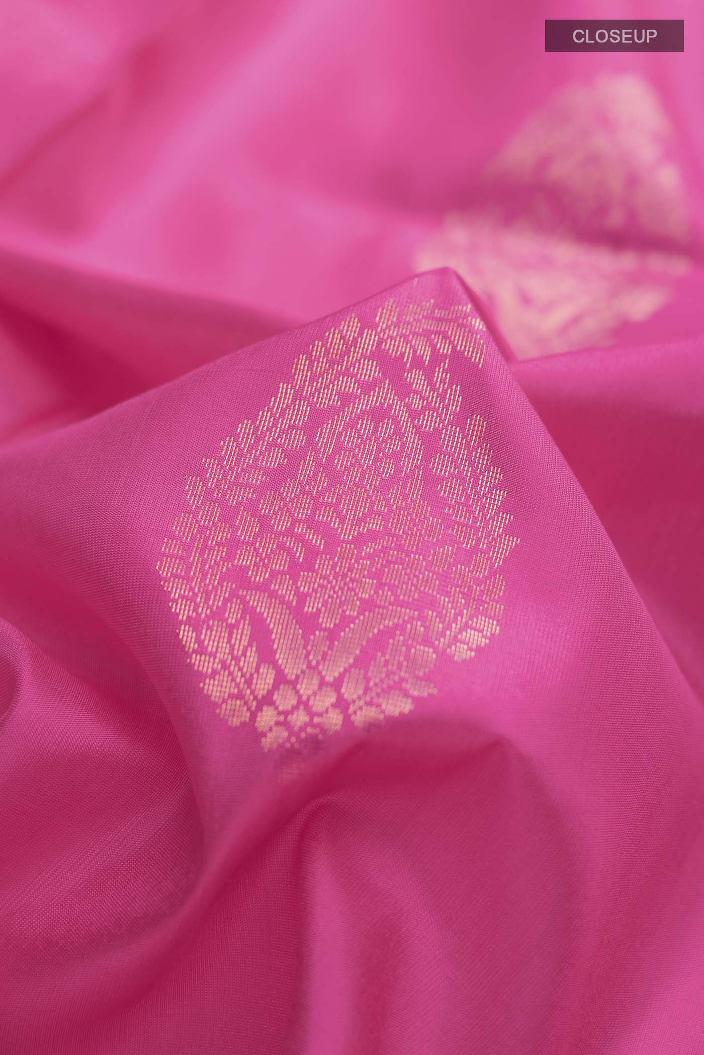 Pink Soft Silk Saree - Image 2