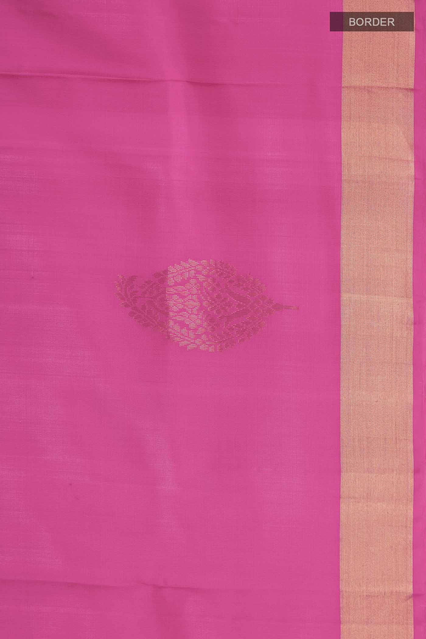 Pink Soft Silk Saree - Image 3