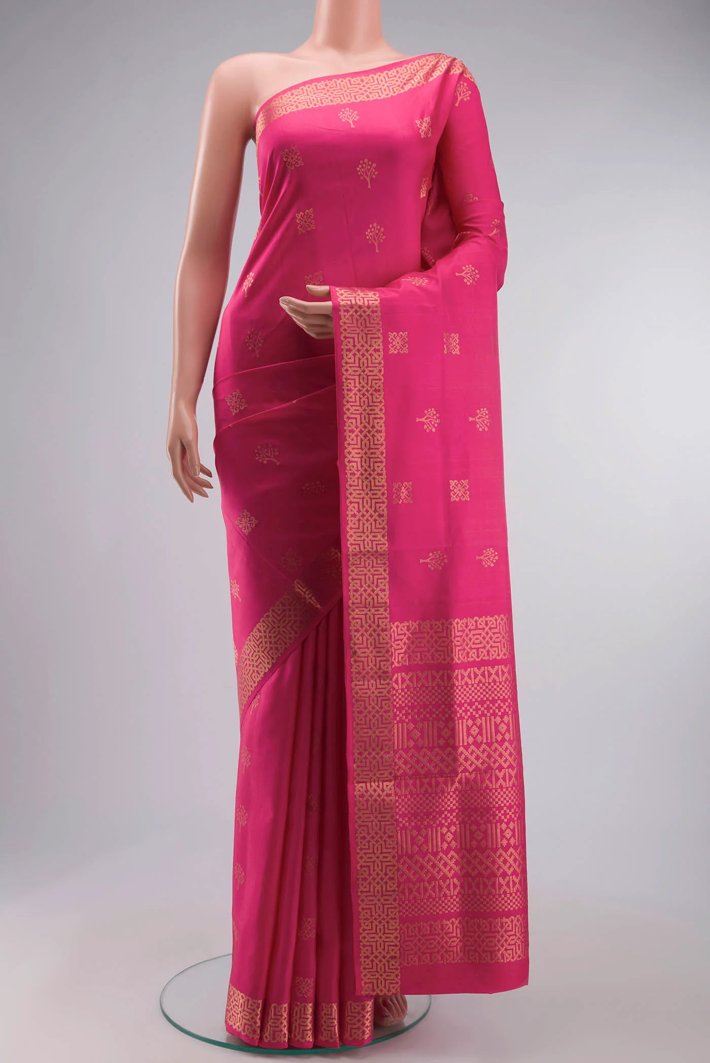 Pink Soft Silk Saree
