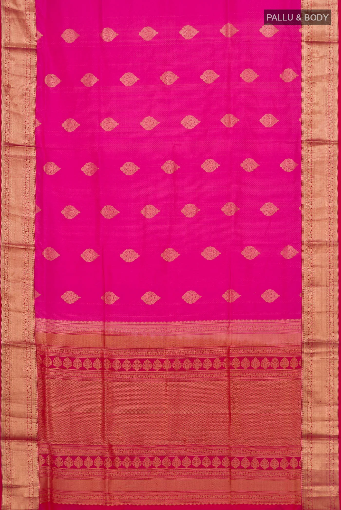 Pink Soft Silk Saree - Image 5