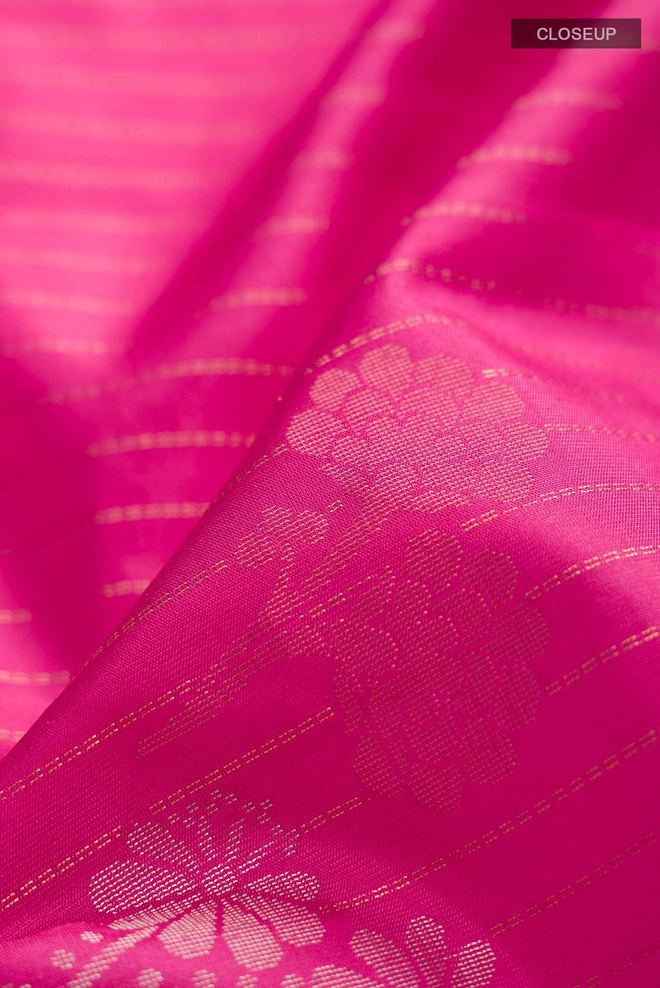 Pink Soft Silk Saree - Image 2