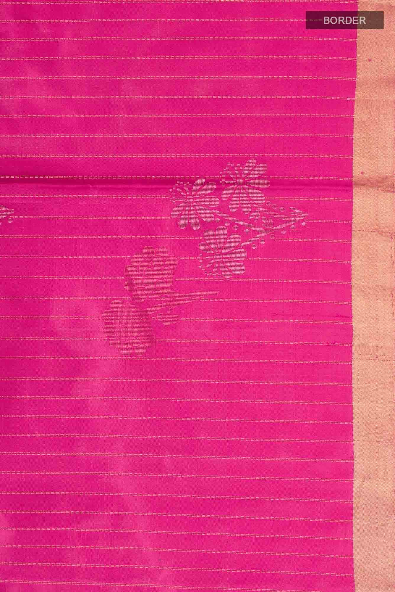 Pink Soft Silk Saree - Image 4
