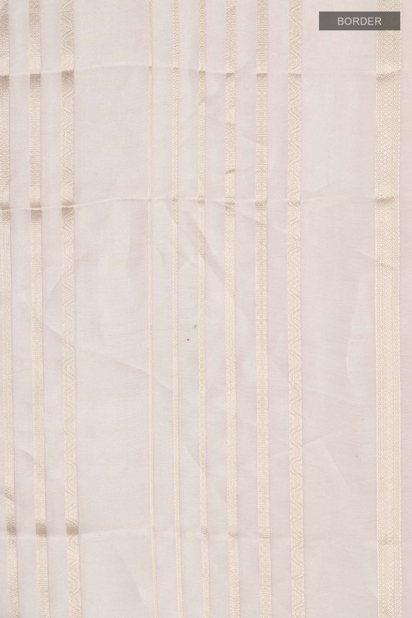 Rose Gold Tissue Silk Saree - Image 3
