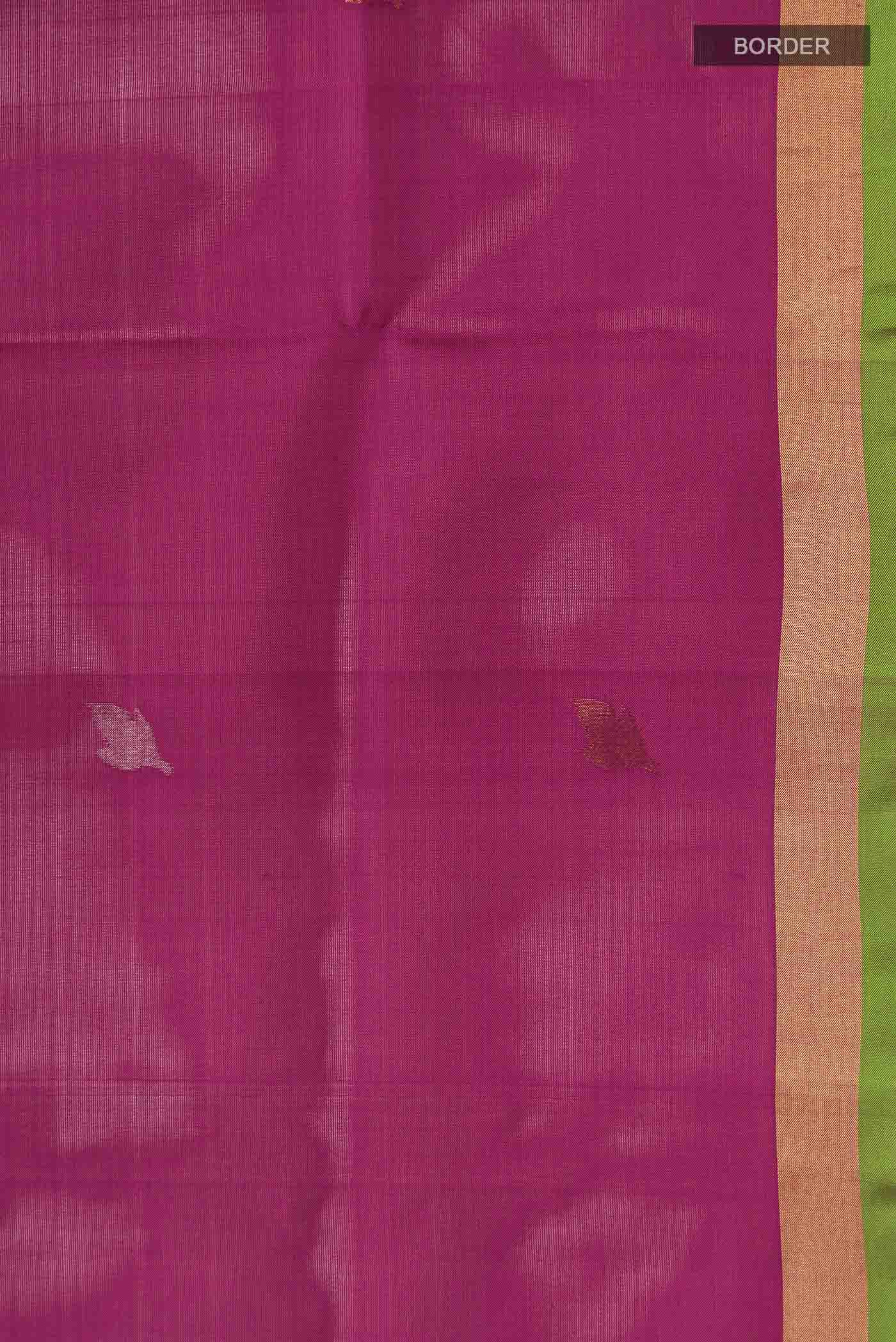 Pink Uppada Silk Saree - Image 3