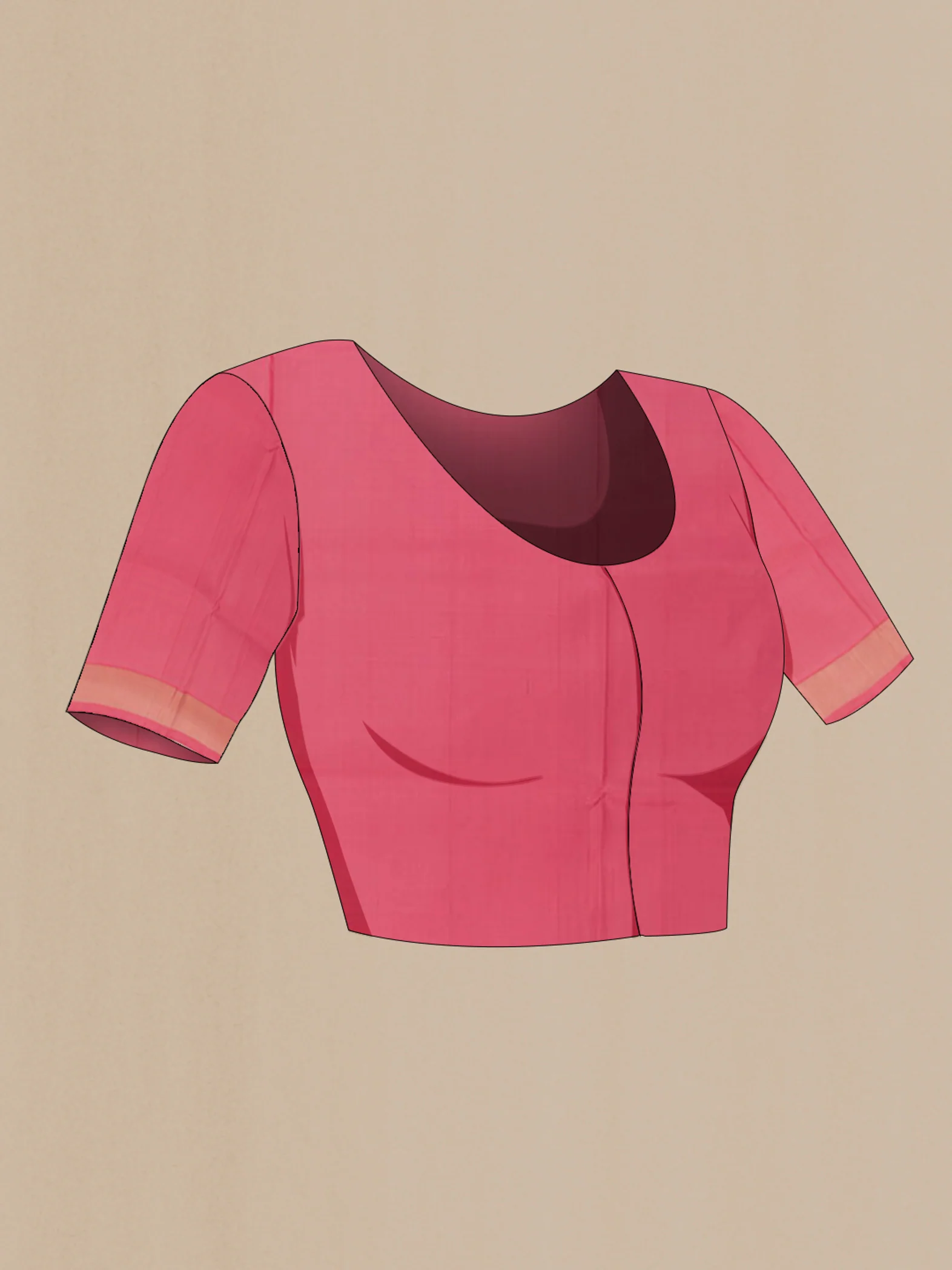 Pink Uppada Silk Saree - Image 2