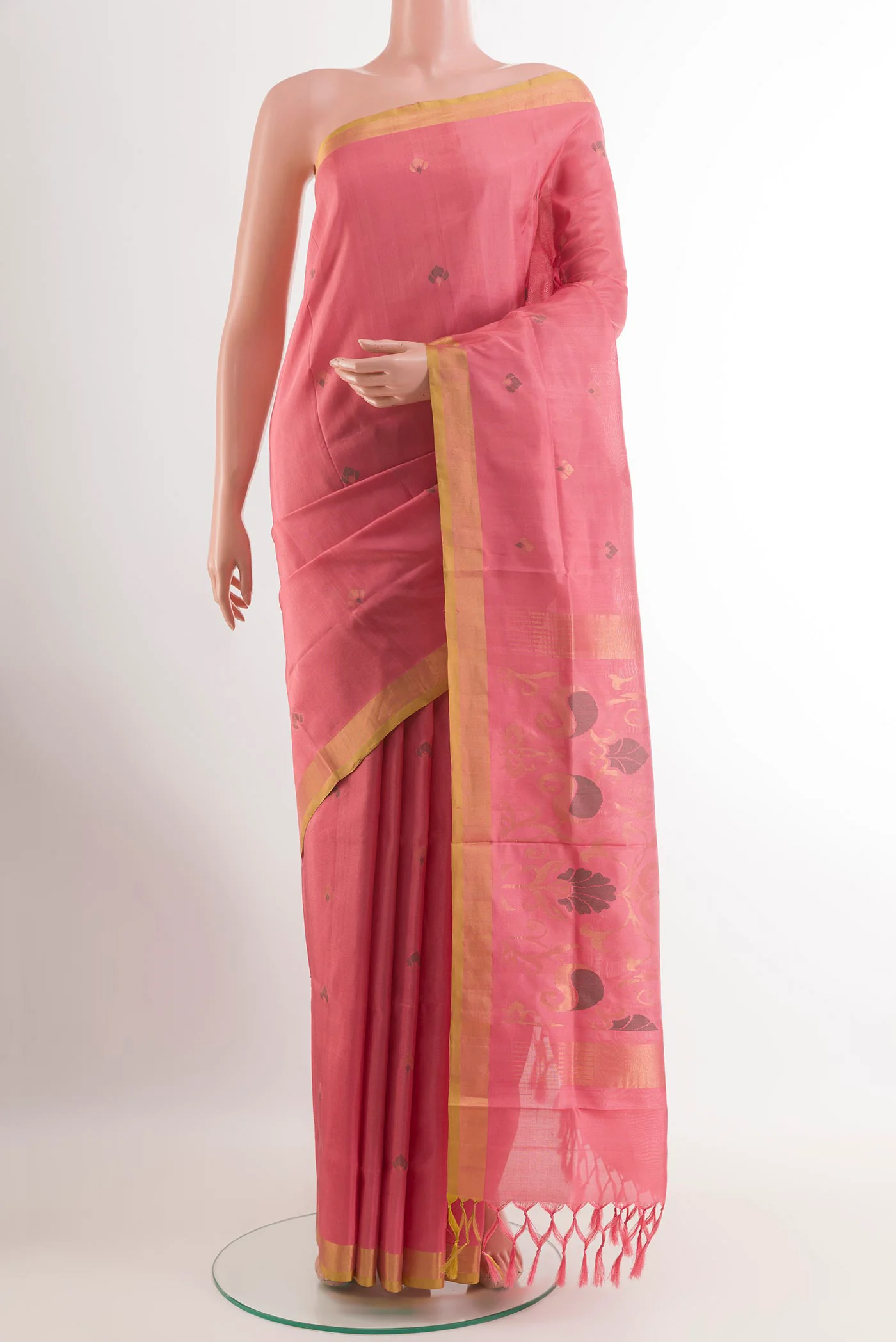 Coral Uppada Silk Saree