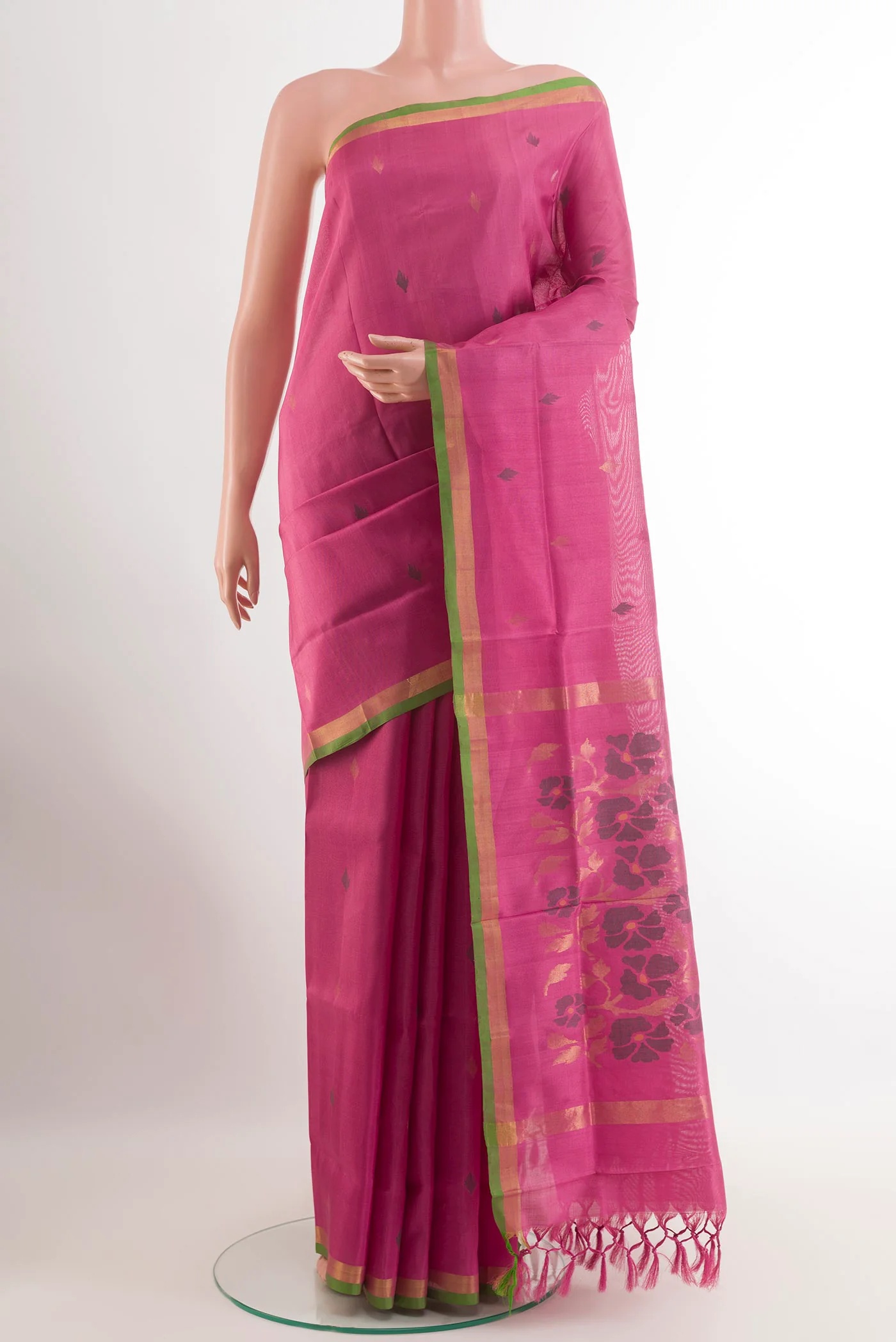 Pink Uppada Silk Saree