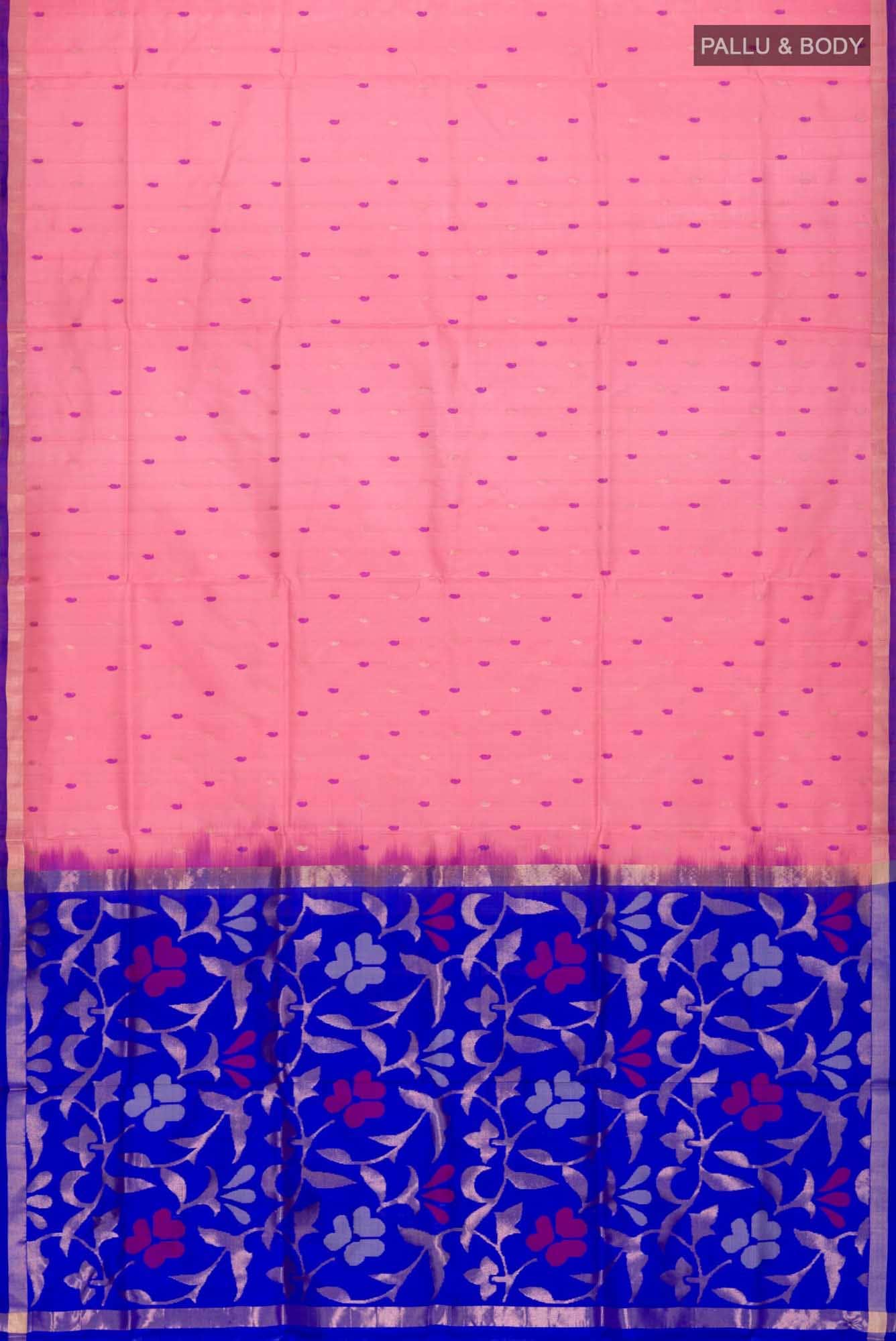Pink Uppada Silk Saree - Image 4