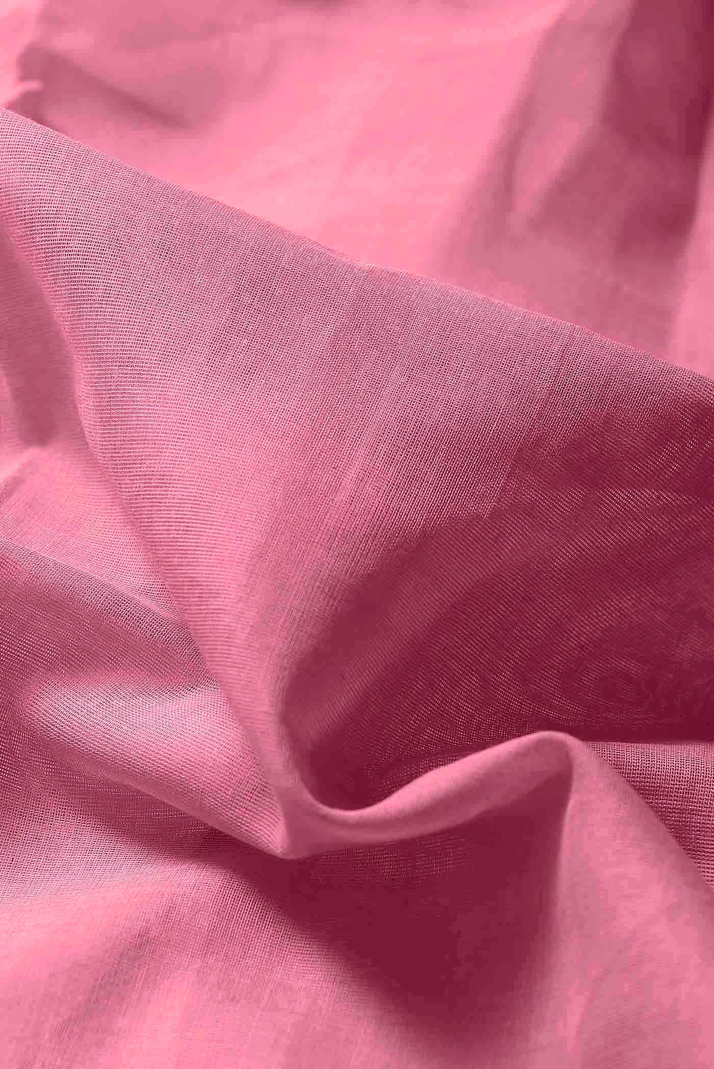 Pink Venkatagiri Cotton Saree - Image 3