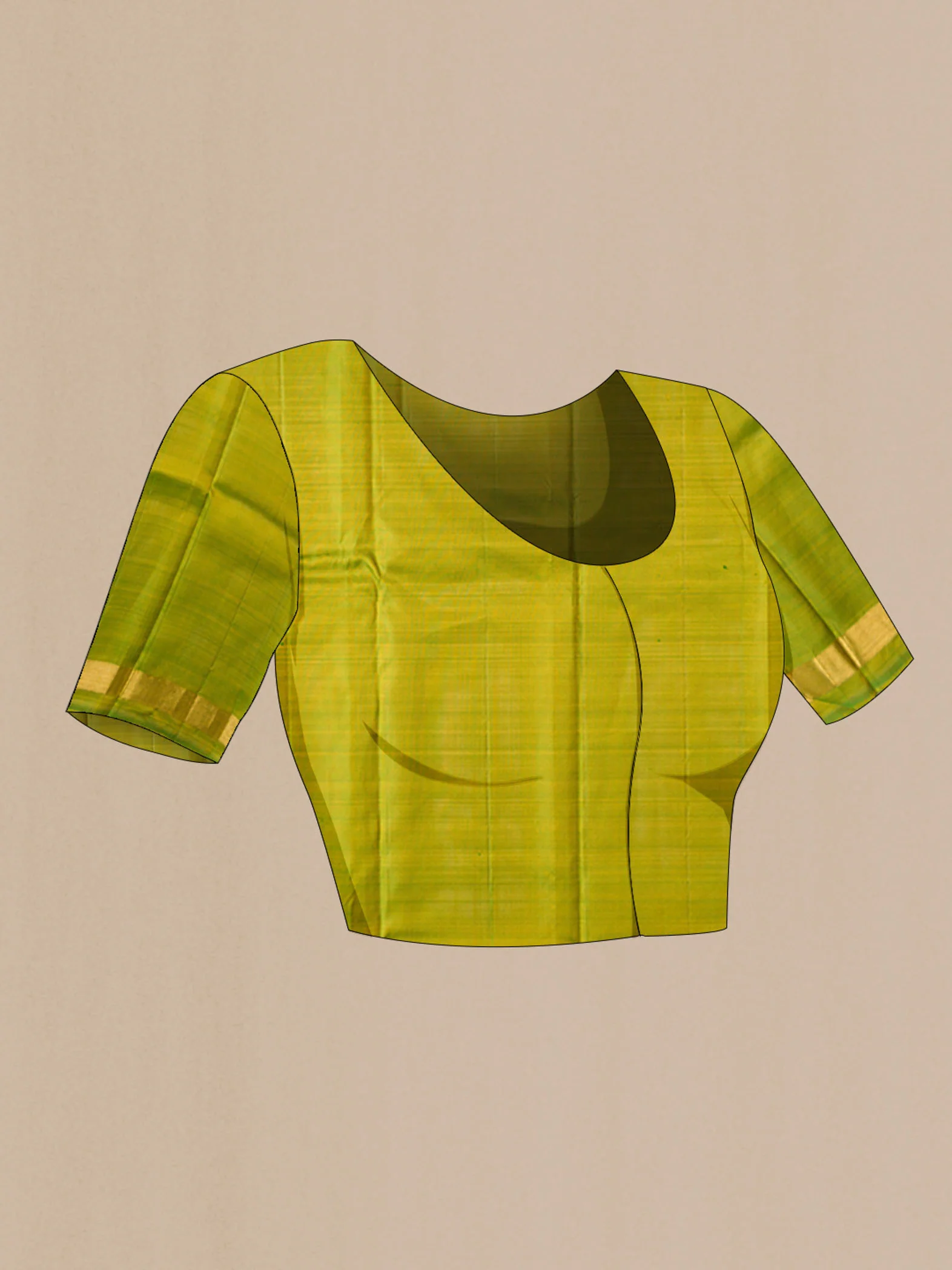 Pink with Yellow Color Kanjivaram Silk Saree - Image 5