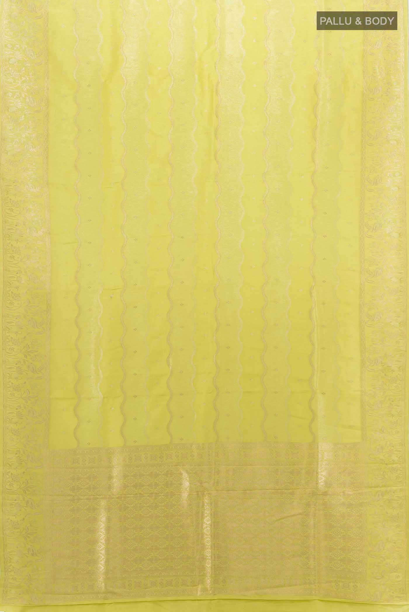 Pista Green Art Silk Saree - Image 5