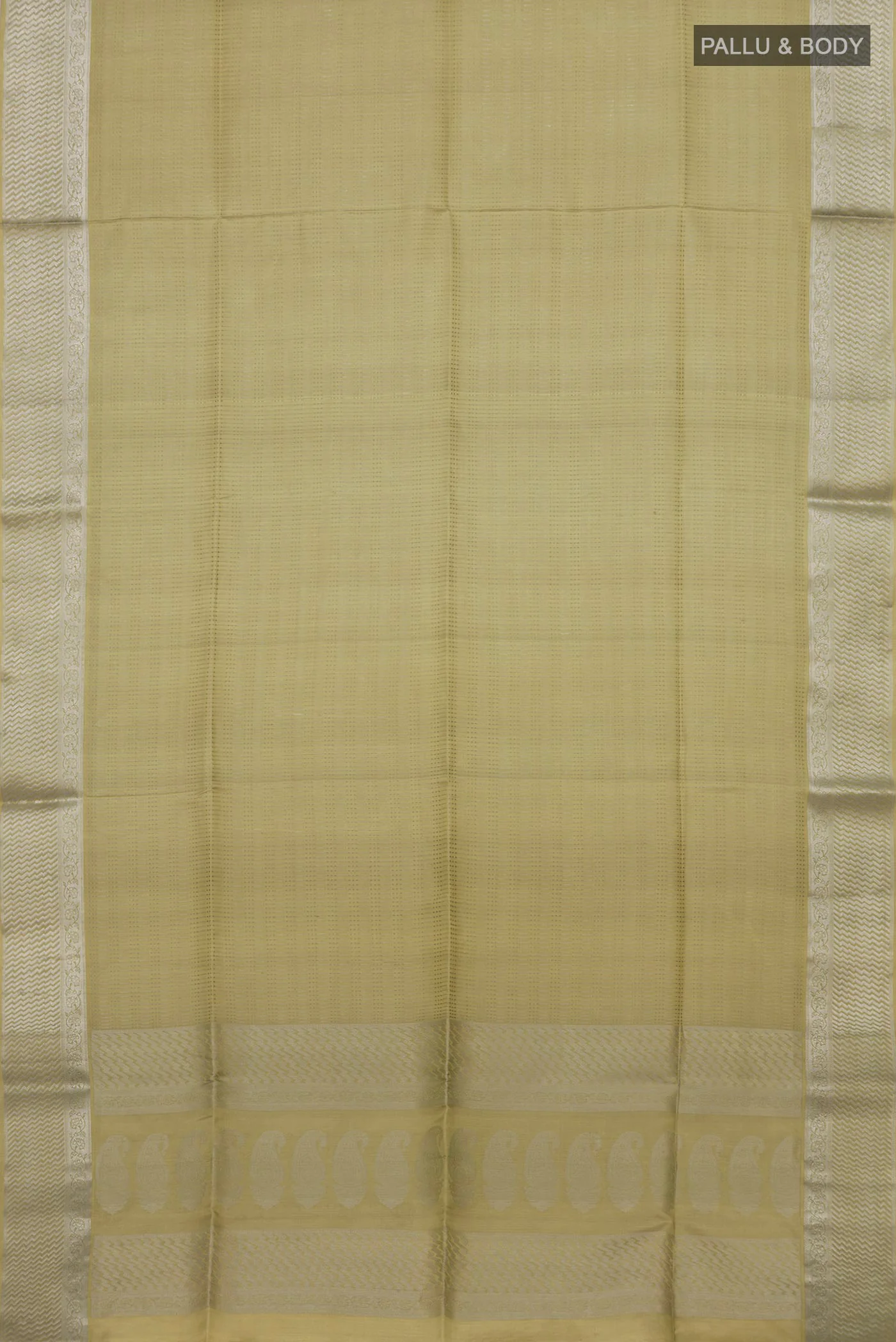 Beige Soft Silk Saree - Image 5