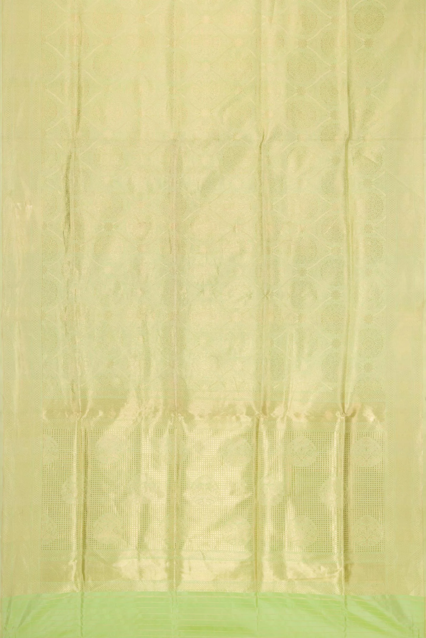 Pista Green Banarasi Silk Saree - Image 6