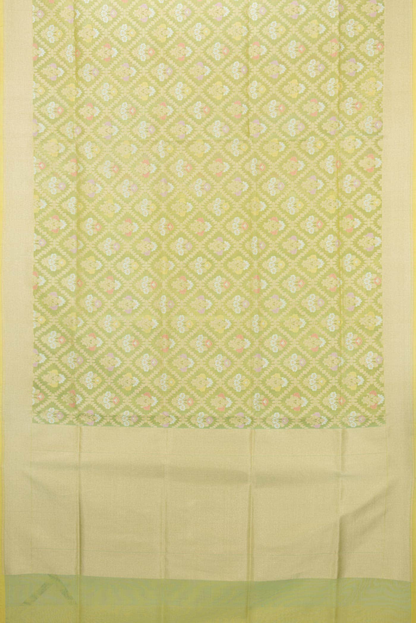 Pista Green Dual Tone Banarasi Silk Saree - Image 4