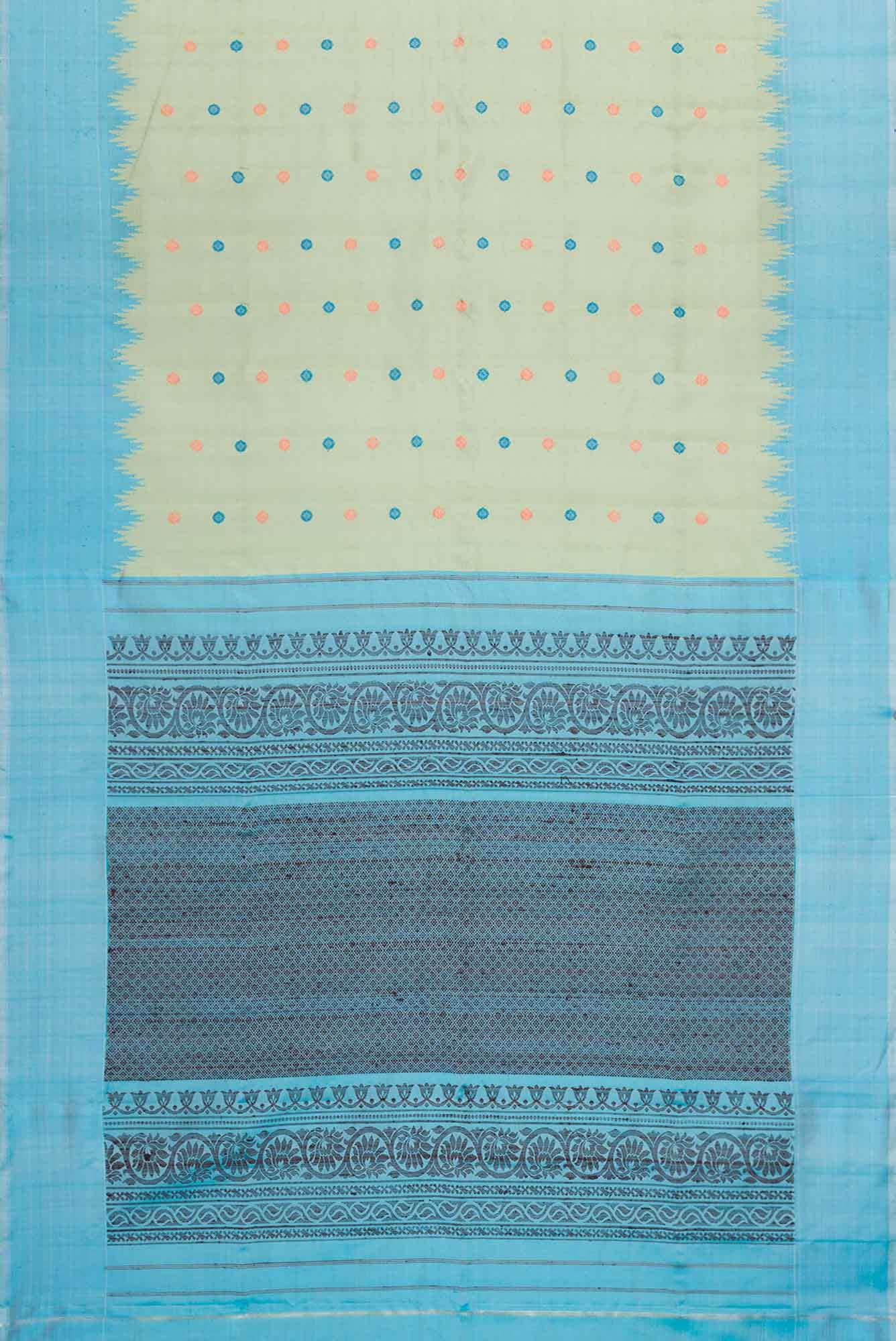 Pista Green Dual Tone Gadwal Silk Saree - Image 4