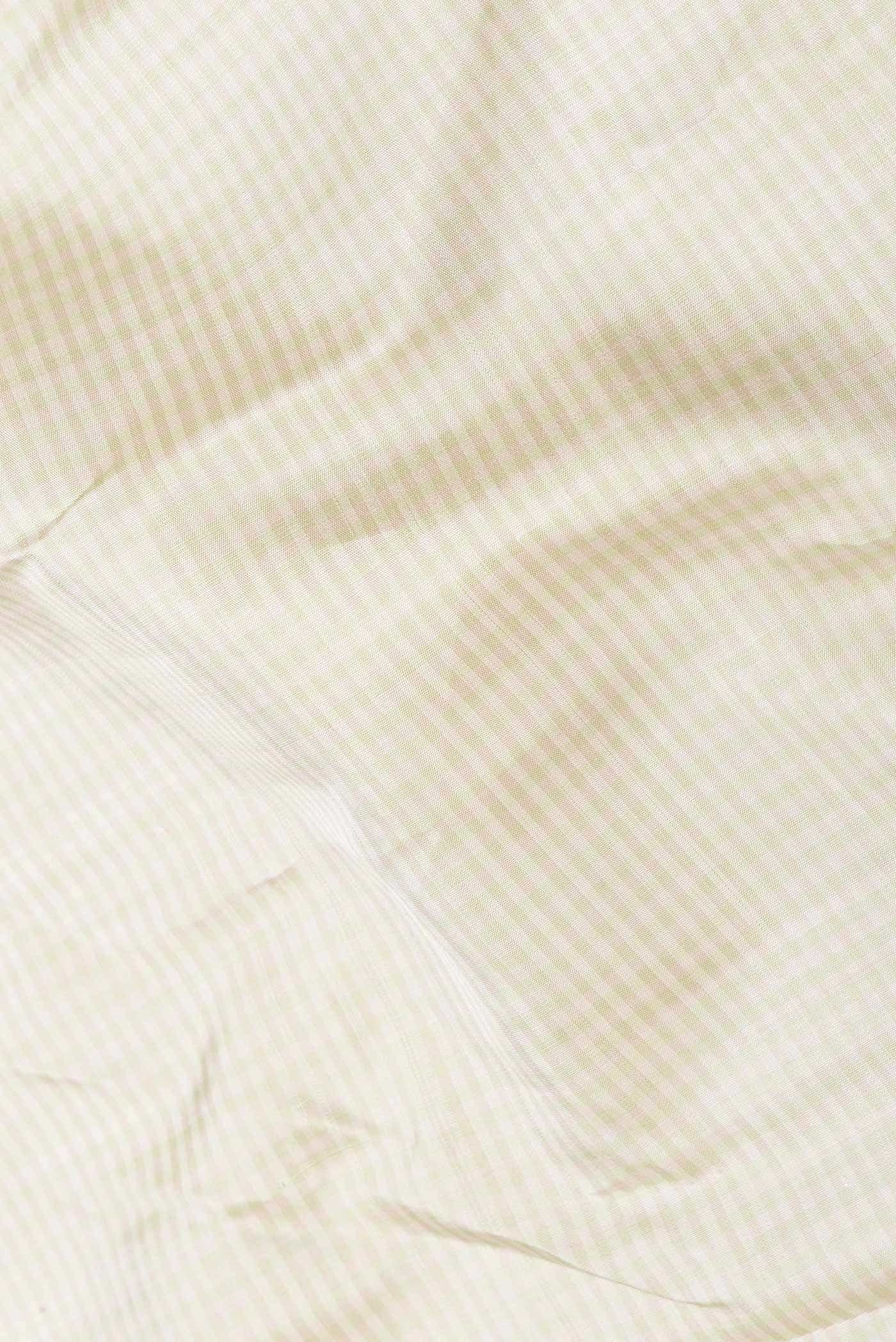 Cream Gadwal Silk Saree - Image 3