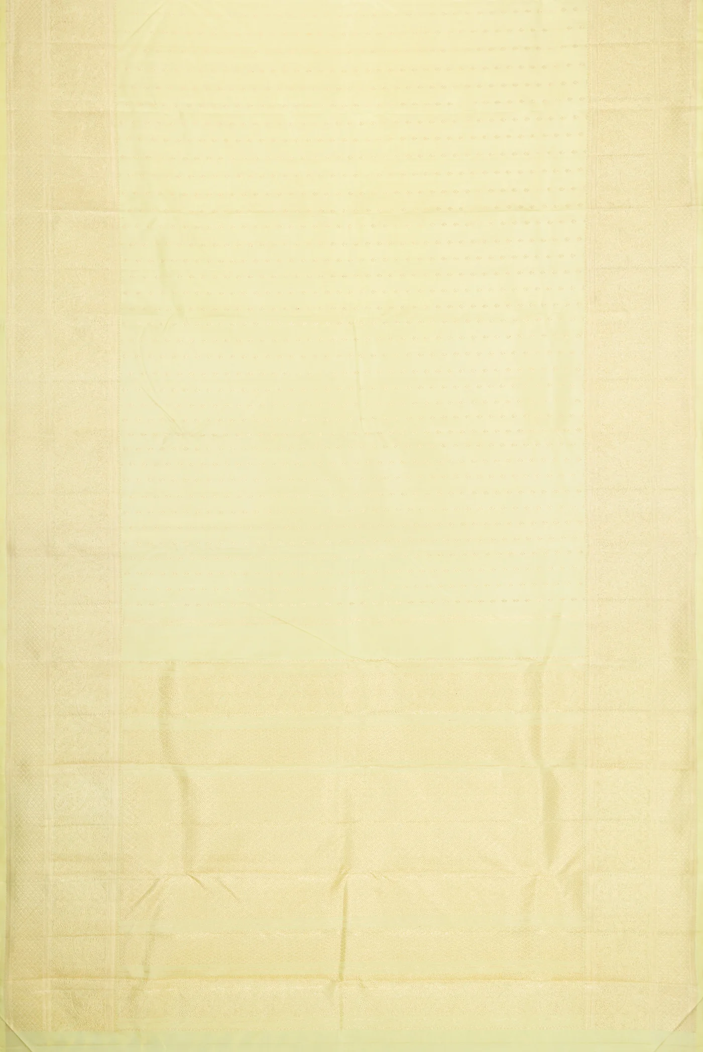 Lemon Yellow Kanchipuram Silk Saree - Image 6