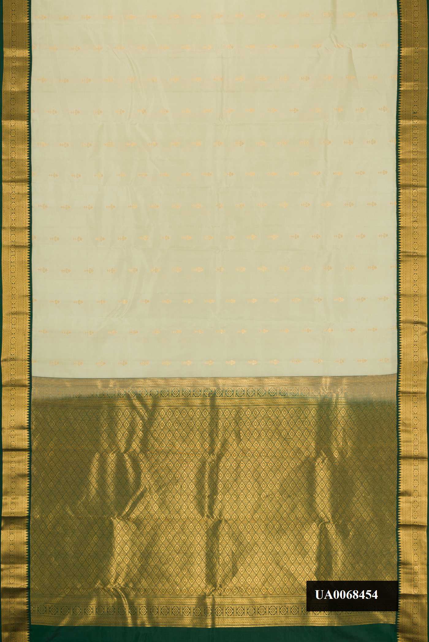 Pista Green Dual Tone Kanchipuram Silk Saree