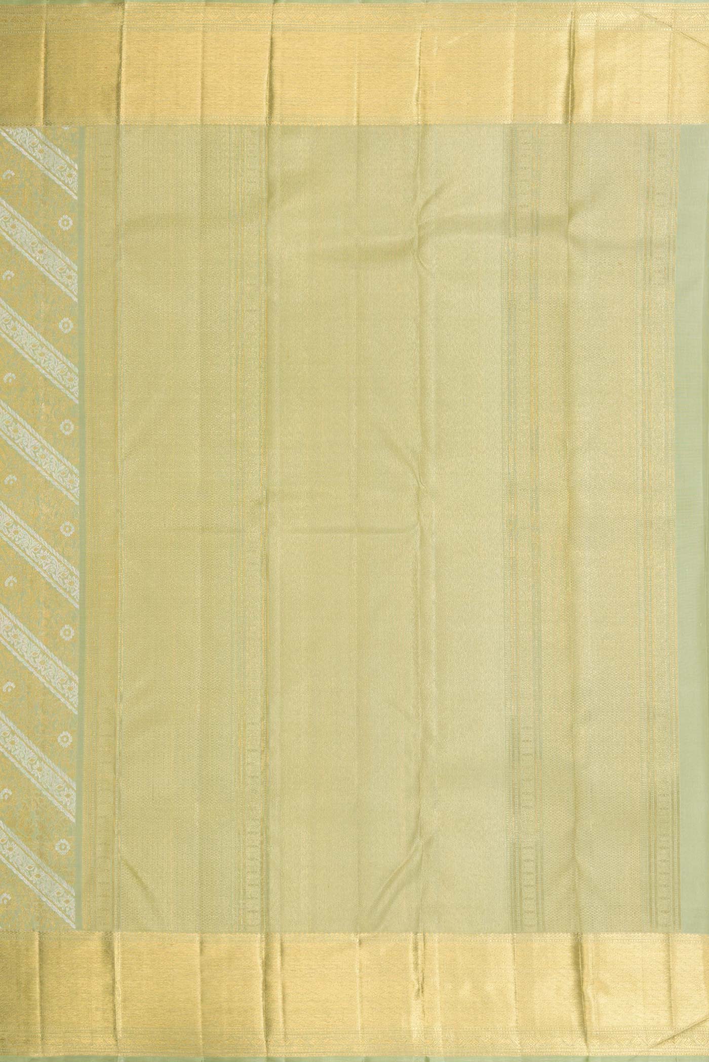Pista Green Dual Tone Kanjivaram Silk Saree - Image 7
