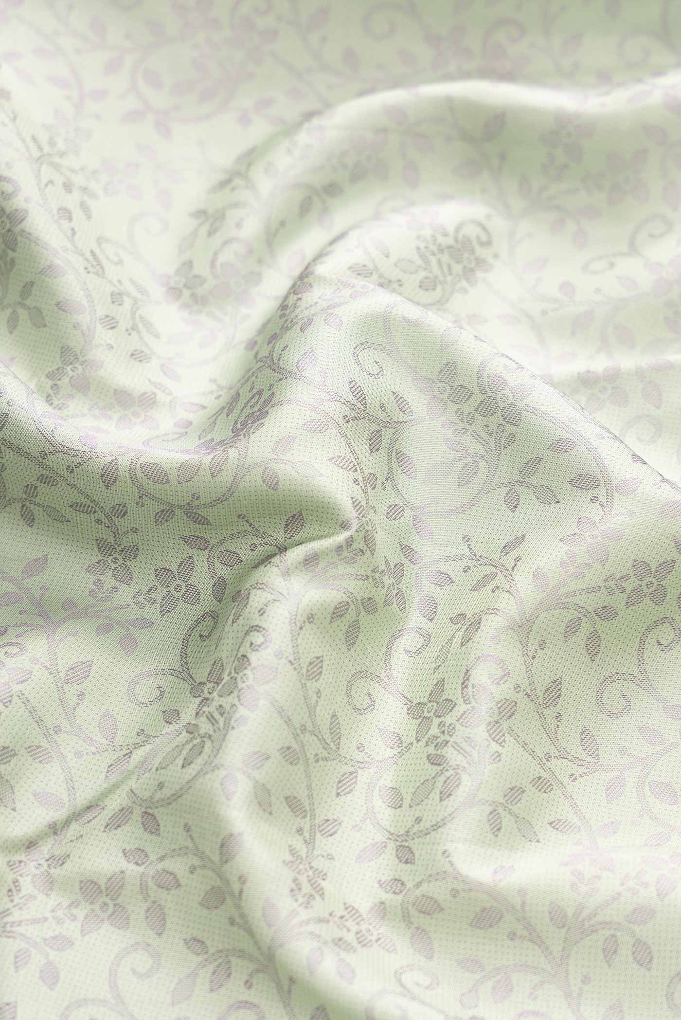Pista Green Dual Tone Kanjivaram Silk Saree - Image 2